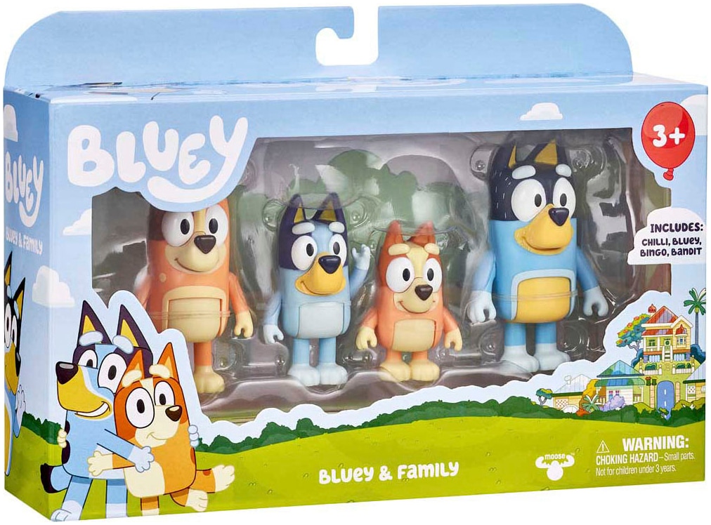 Moose Spielfigur »Bluey & Familie 4er Pack«