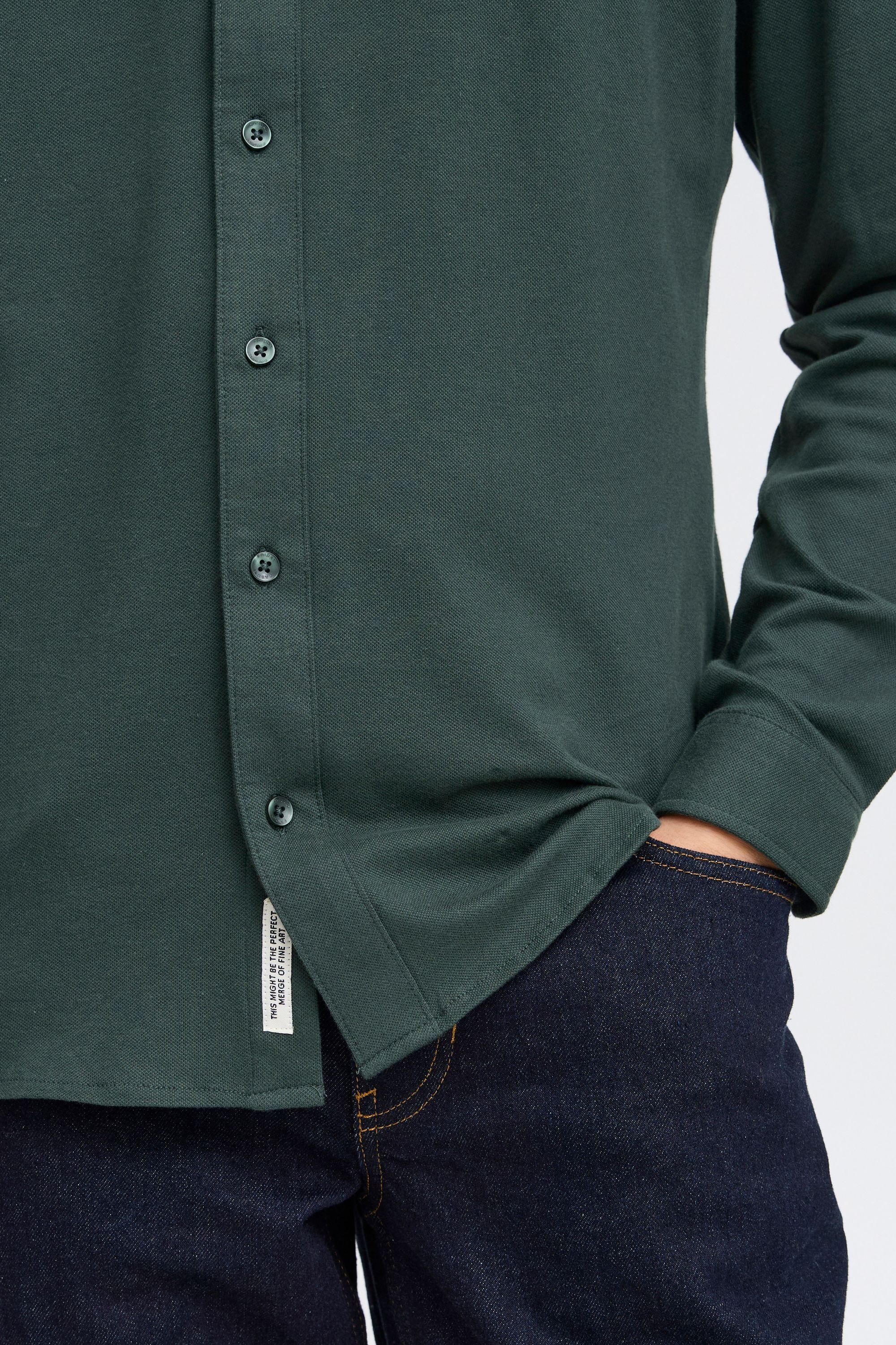 Casual Friday Businesshemd »Businesshemd CFARTHUR LS BU jersey piquet shirt«