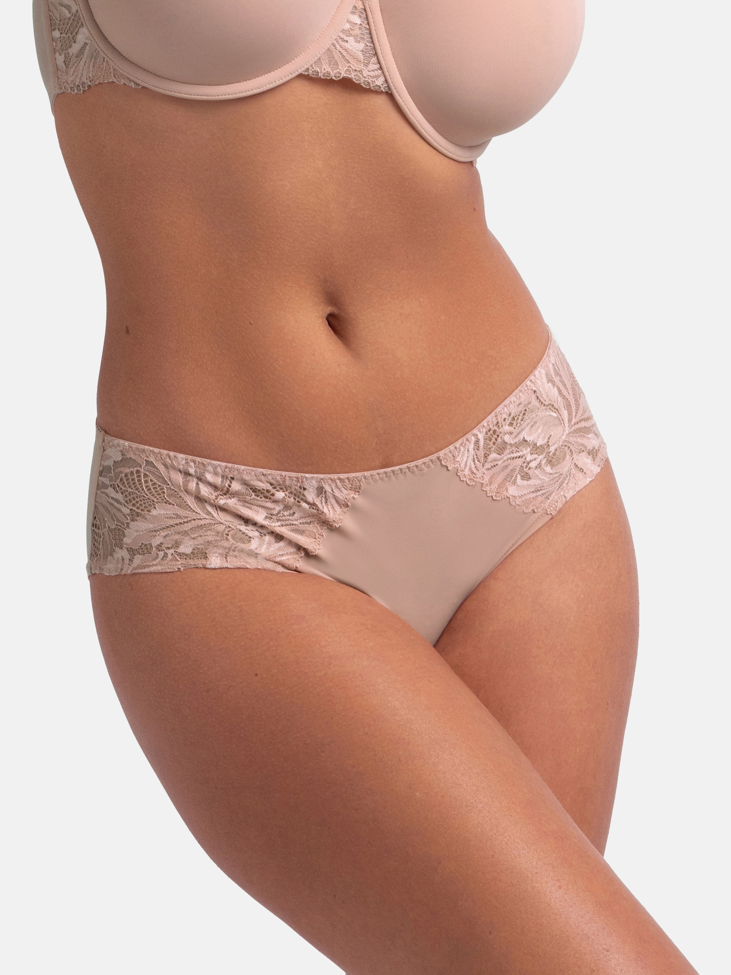 Dorina Hipster »NADIA-2PP«, (2er Pack), 1x uni, 1x mit zartem Spitzenbesatz