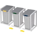 Hailo Mülltrennsystem »ProfiLine Öko XL«, 1 Behälter, 38 Liter, grau, Kunststoff Inneneimer
