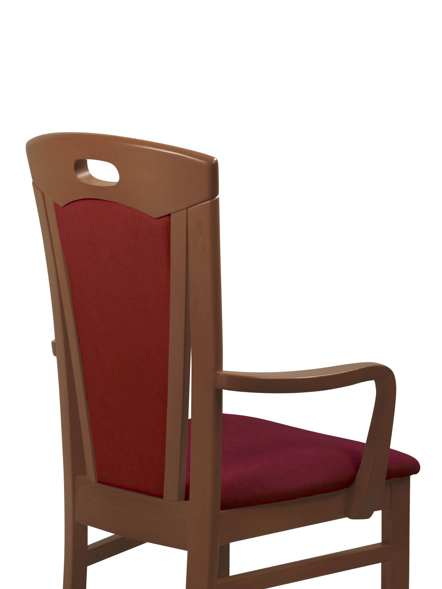 Home affaire Esszimmerstuhl »FERDI, Armlehnstuhl, Made in Italy, Massivholz« () 1 Stk.Bezug Feinstruktur (wasser-und fleckabweisend) oder Struktur