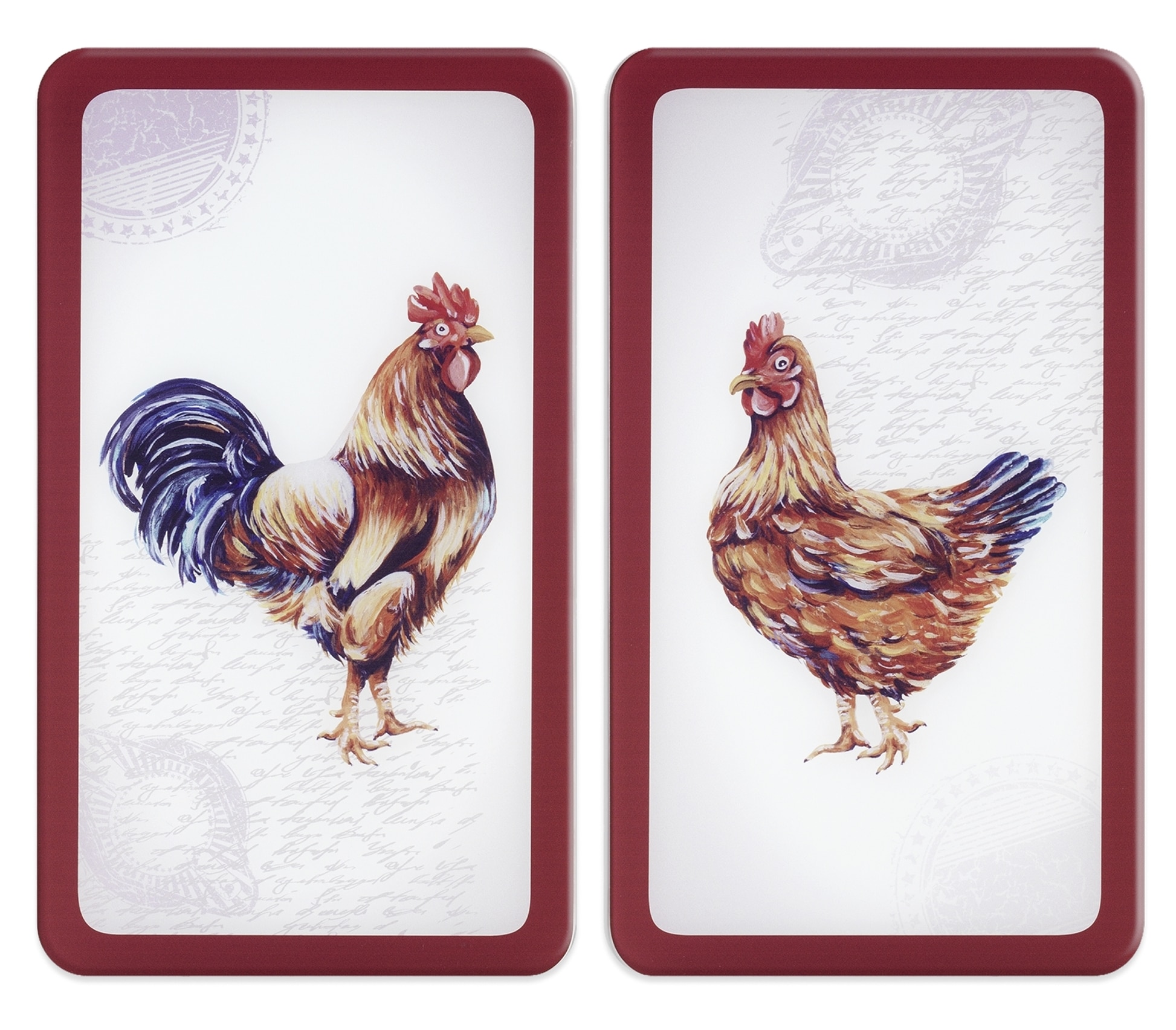 WENKO Herd-Abdeckplatte »Universal Modell Farm«, (Set, 2 tlg.), Herdabdeckung für alle Herdarten, kratzfest, mit rutschfesten Füßen