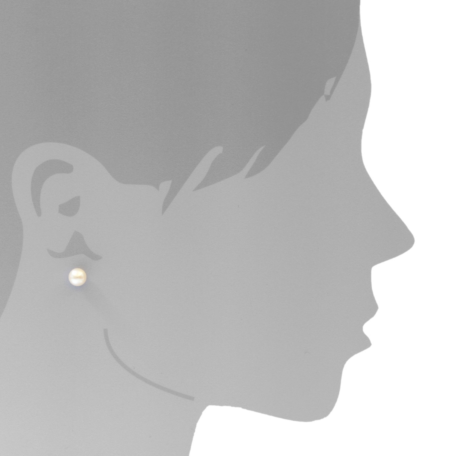 OSTSEE-SCHMUCK Paar Ohrstecker »- Ingrid 7 - Silber 925/000 - Zuchtperle«