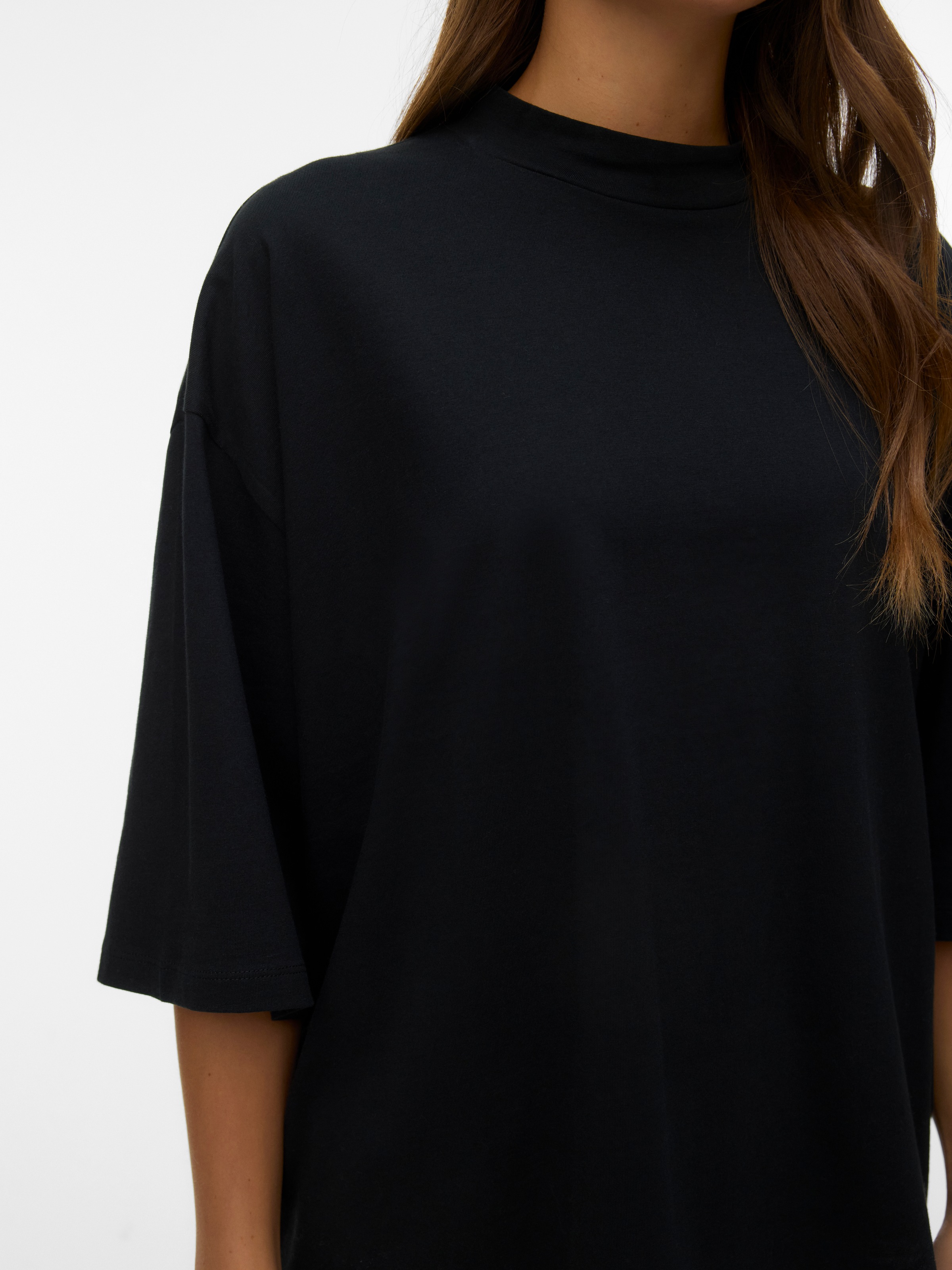 Vero Moda Kurzarmshirt »VMMOLLY 3/4 TOP JRS NOOS« Baumwolle, loose fit