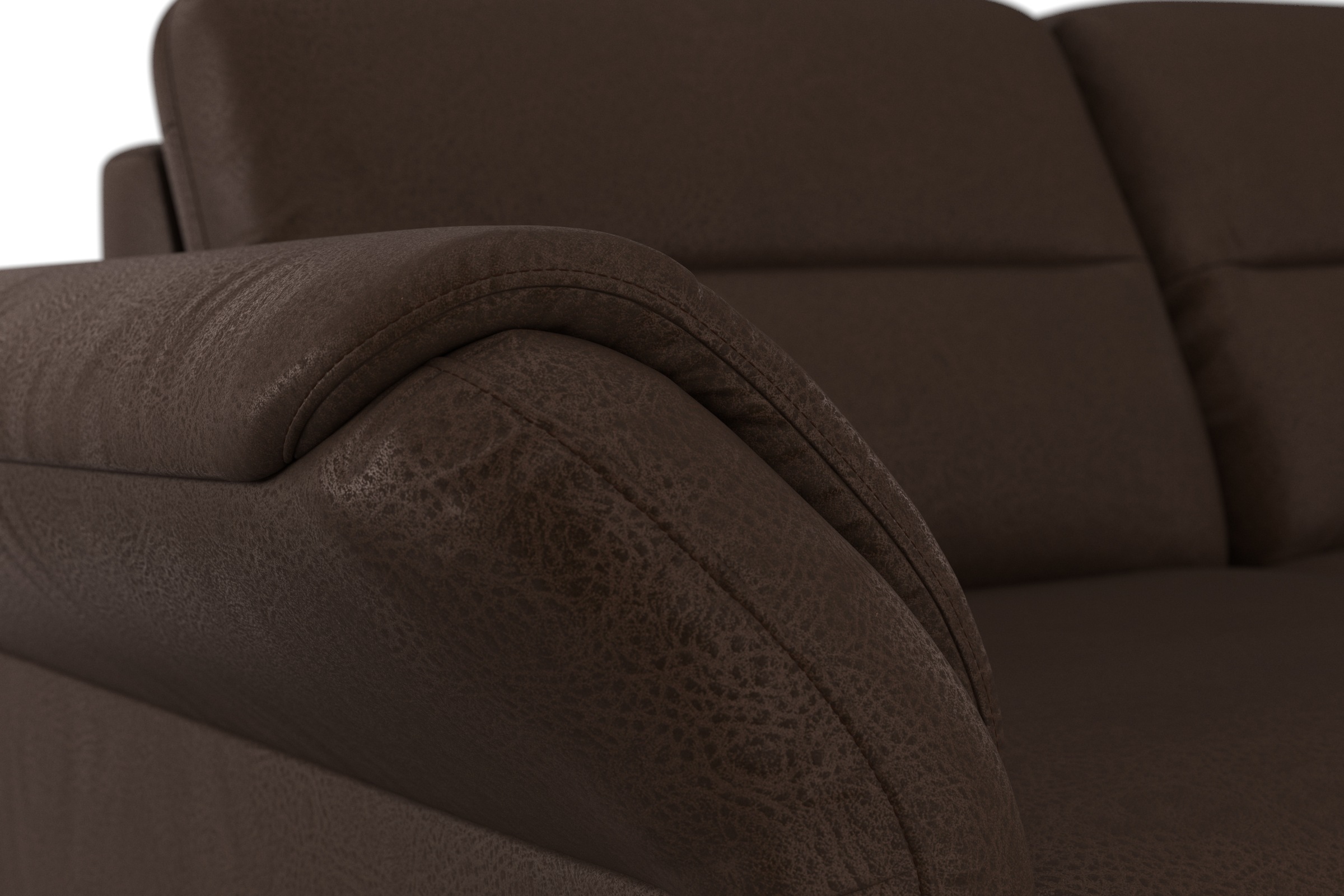 sit&more Ecksofa »Mellum L-Form«, Federkern, wahlweise mit Bettfunktion, Bettkasten und Armteilfunktion
