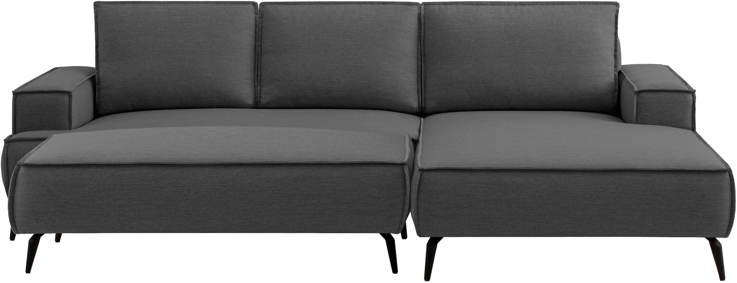 Home affaire Sitzgruppe »TVINNU, Polsterecke L-Form, Schlaffunktion, mit Hocker« Set, 2 Stk. tlg. Set, stellbar zum Schlafsofa (Krokodilverbinder)