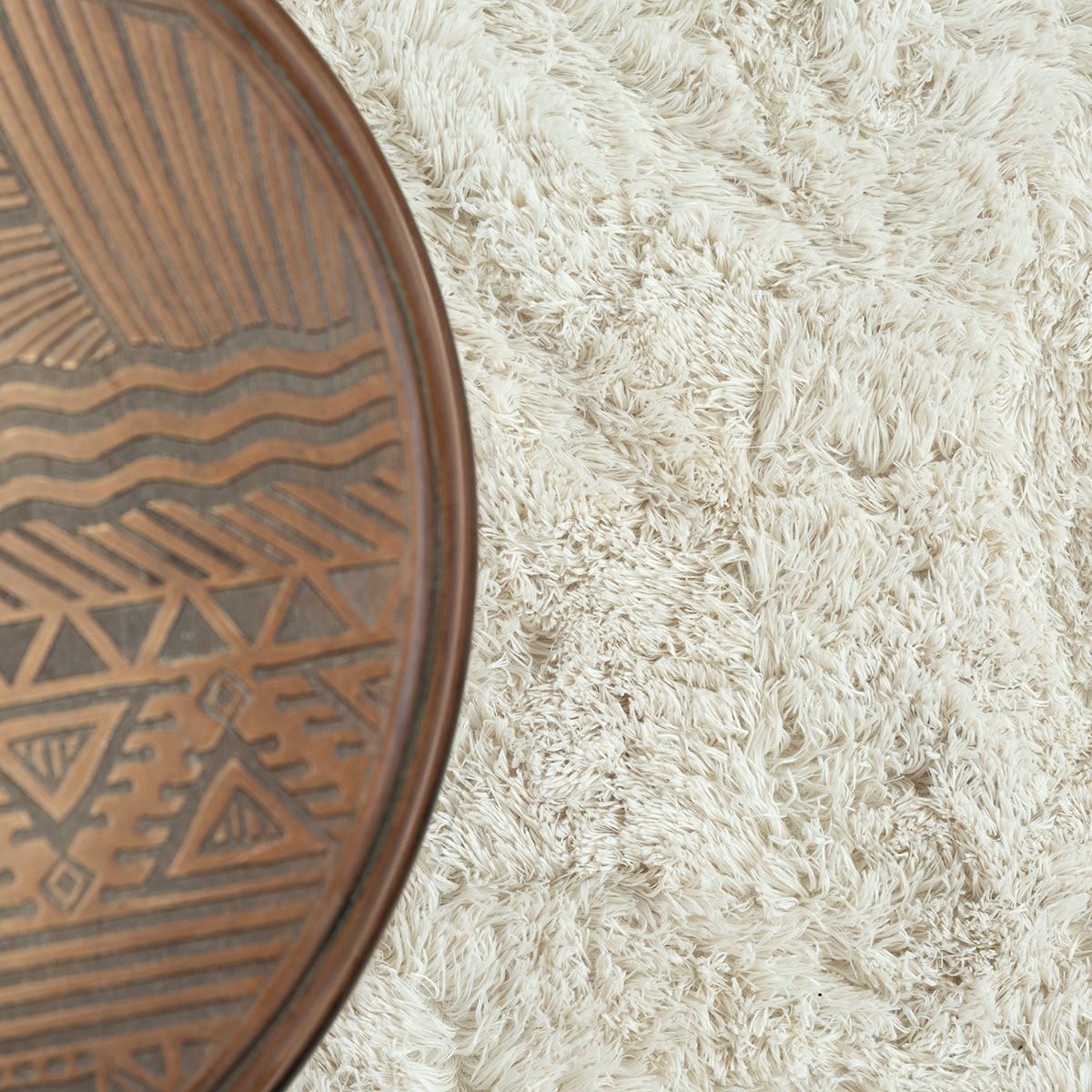 the carpet Teppich »Soft Shaggy« rund 35 mm Höhe Flauschiger Hochflor Teppich, Wohnzimmer, Anti-Rutsch Unterseite