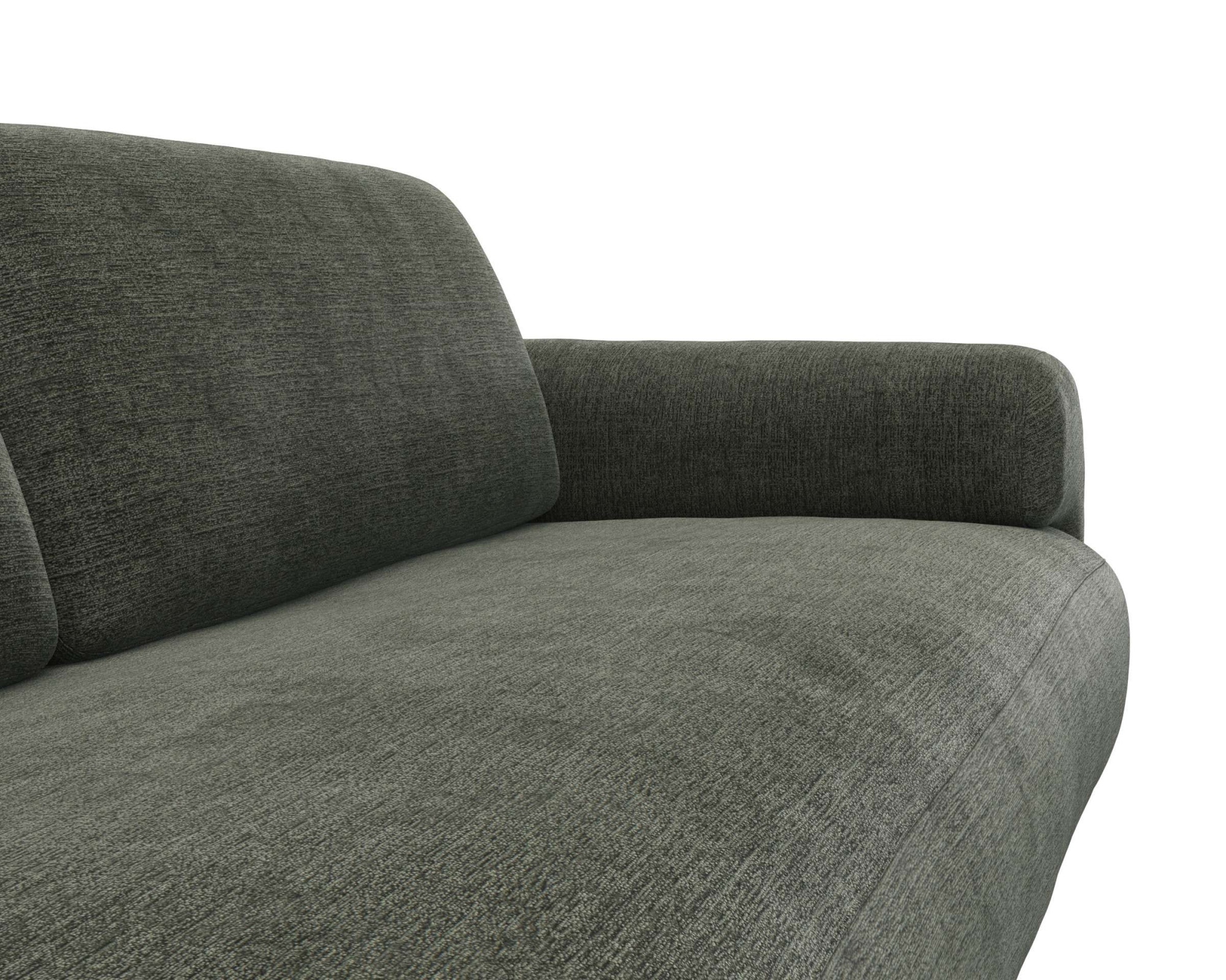 FLEXLUX 3-Sitzer »Molino Designsofa, Polstersofa, Einzelsofa, Couch«, Kaltschaum & Stahl-Wellen für erstklassigen Sitzkomfort, Füsse Schwarz