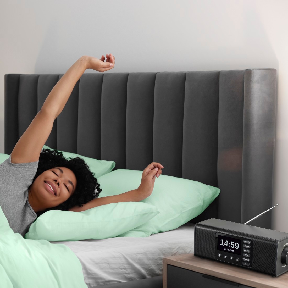 Hama Digitalradio (DAB+) »DAB-Radio (mit Bluetooth, Stereo, Digitalradio, FM/DAB+, Radiowecker)« ( 10 W)