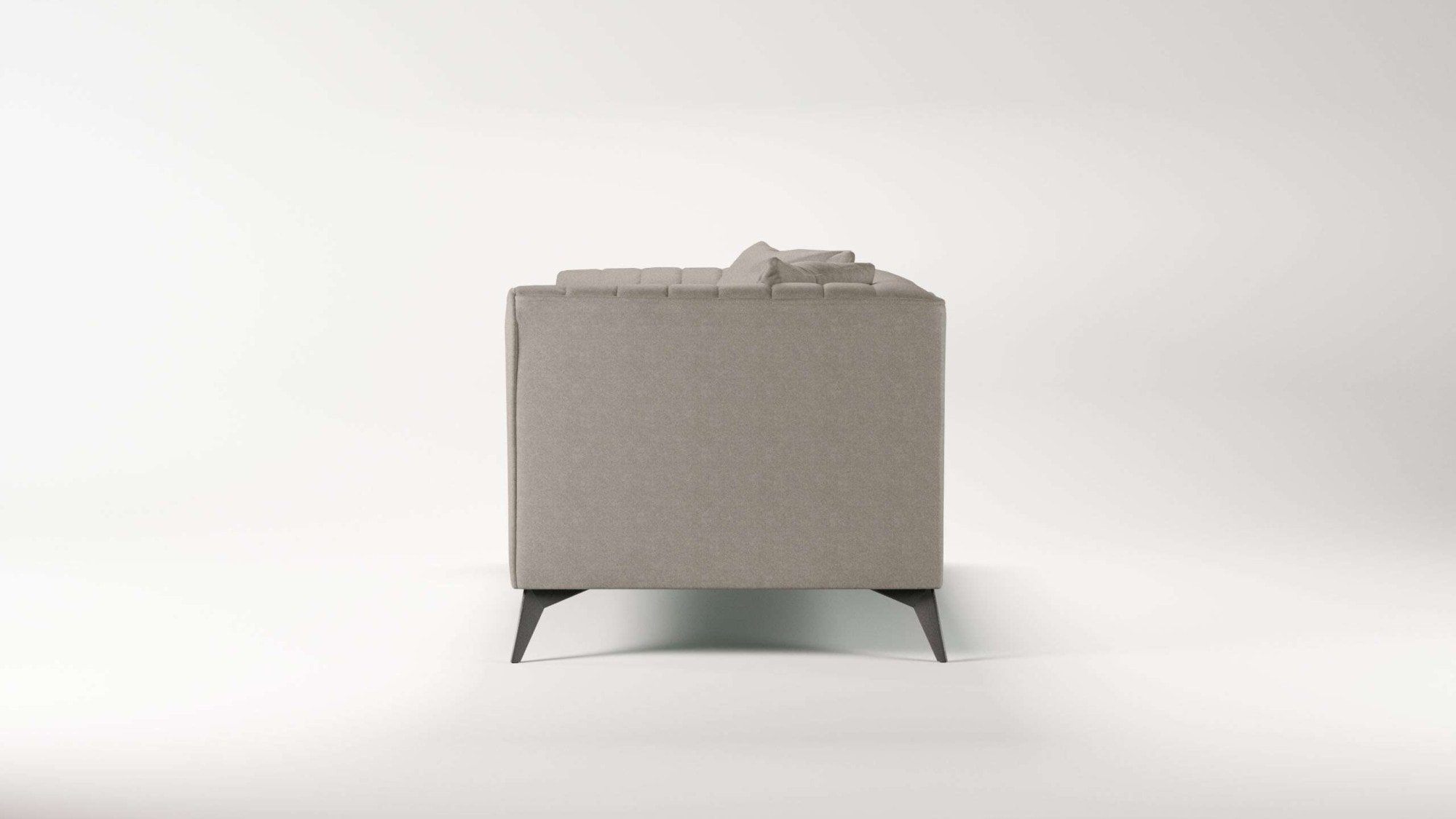 Places of Style 2-Sitzer »MATTHEW elegantes Designsofa, Maße B/T/H: 170/86/74 cm«, Steppung im Rücken, lose Sitzkissen, incl. Zierkissen