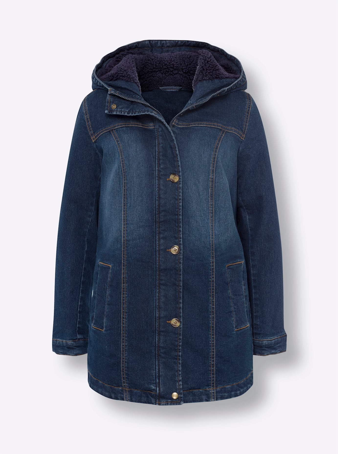 Classic Basics Jeansjacke, mit Kapuze