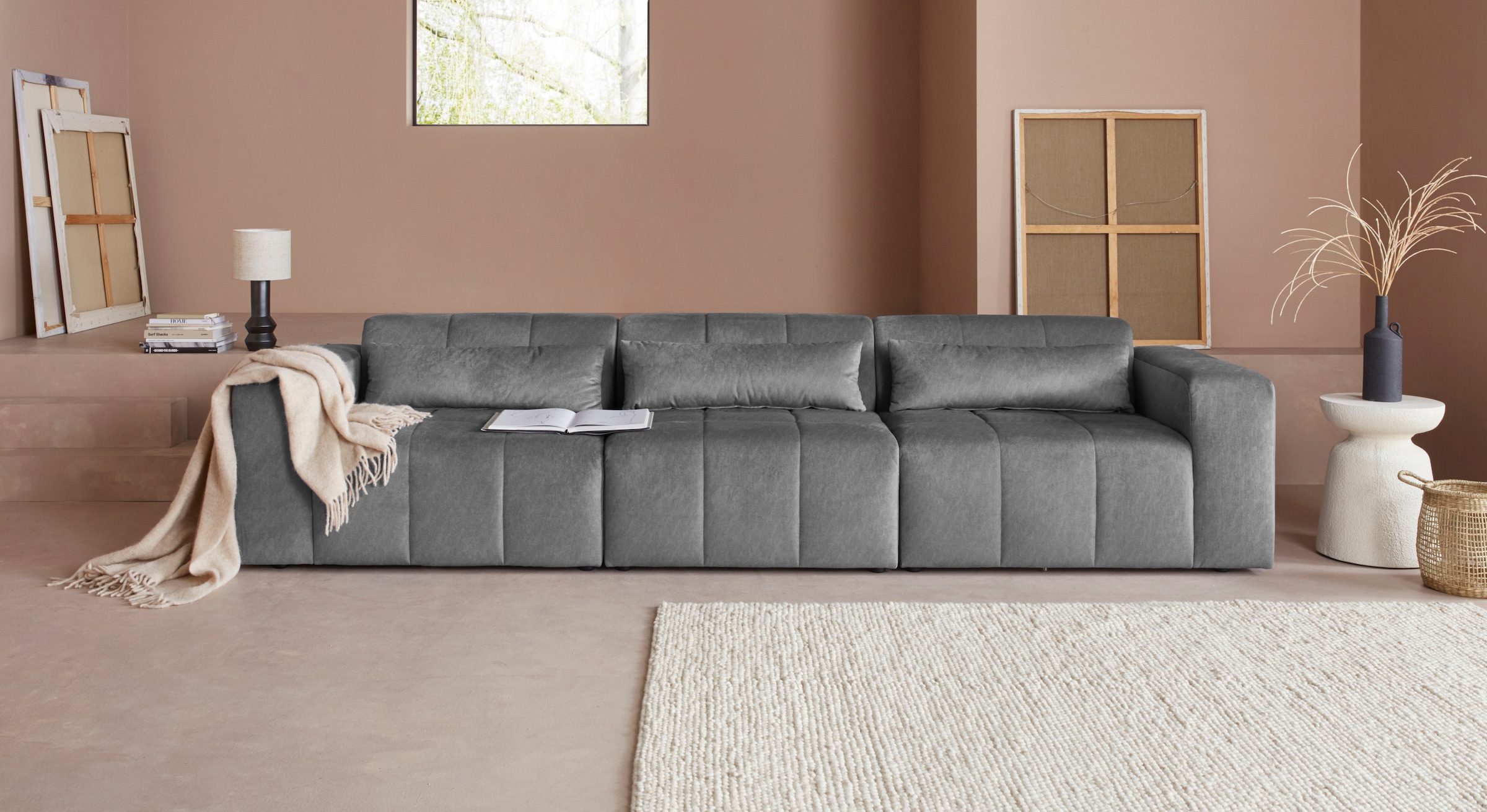 LeGer Home by Lena Gercke Ecksofa »Maileen L-Form«, Modulsofa, bestehend aus 4 Modulen, Farben mixbar