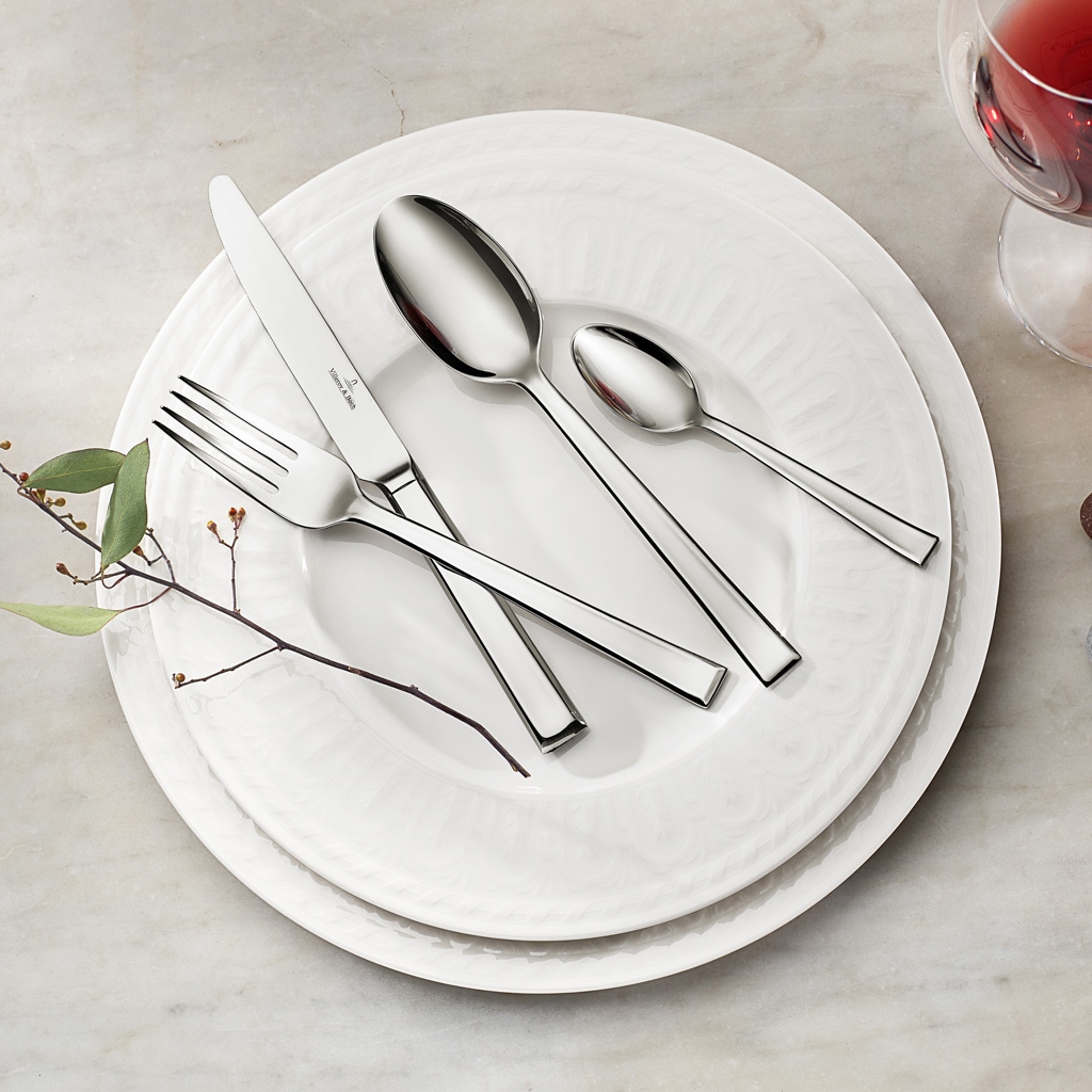 Villeroy & Boch Tafelgabel »Tafelgabel Victor 204 mm 6er Set silber« Spülmaschinenfest