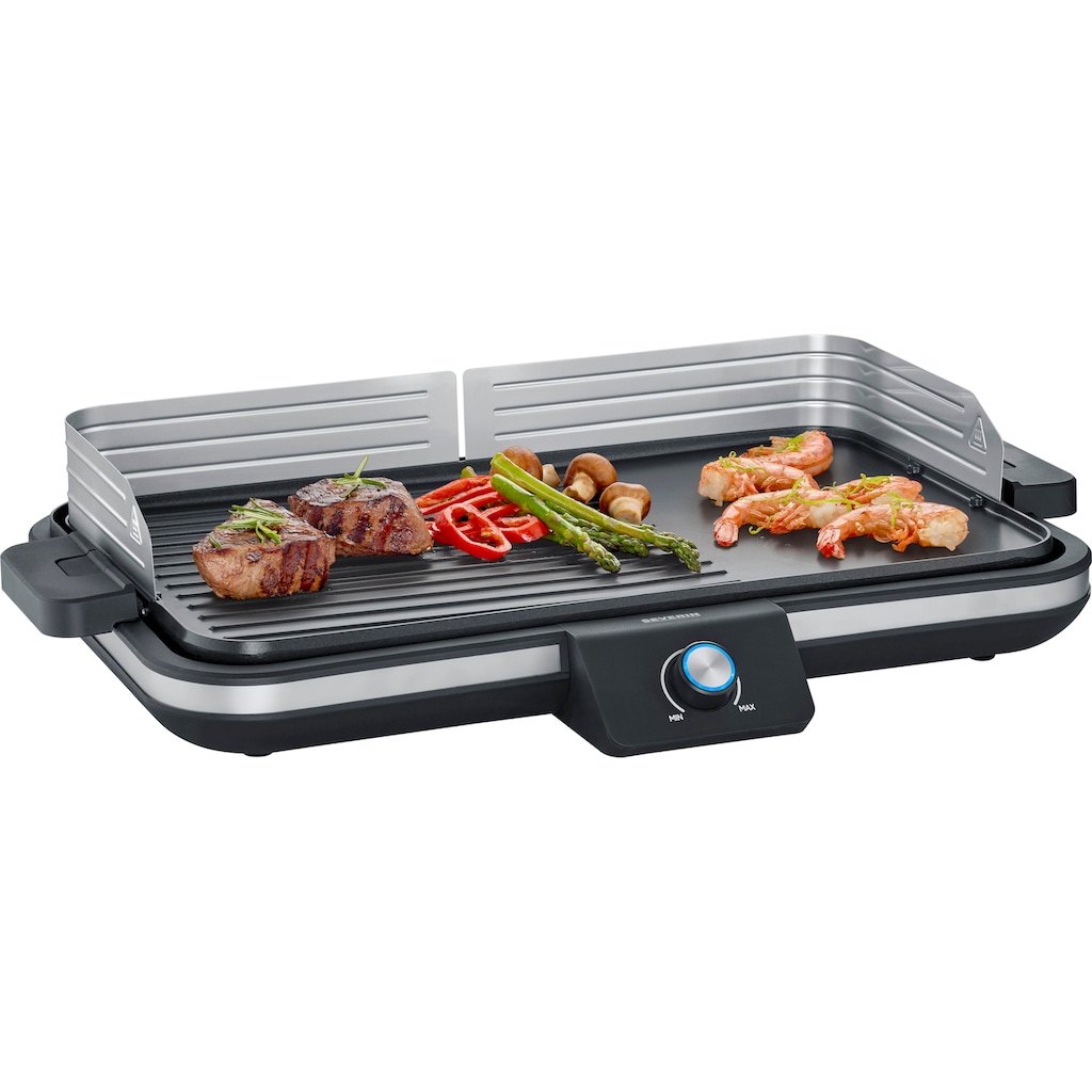 Severin Tischgrill »Plancha, PG 8564«, 2300 W, Nach wenigen Minuten kann der Grillspaß beginnen