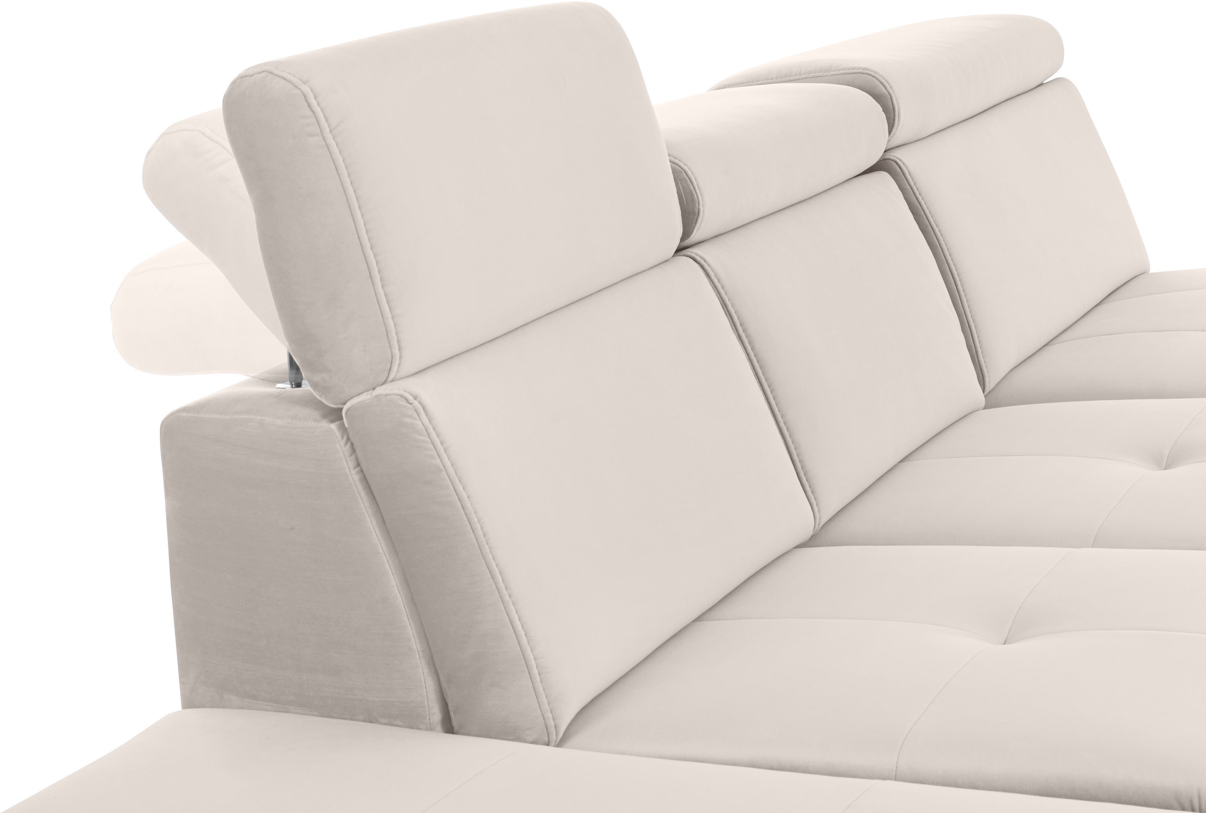 INOSIGN Ecksofa »Cardiz L-Form«, inkl.Kopfteilverstellung und Federkern wahlweise mit Bettfunktion