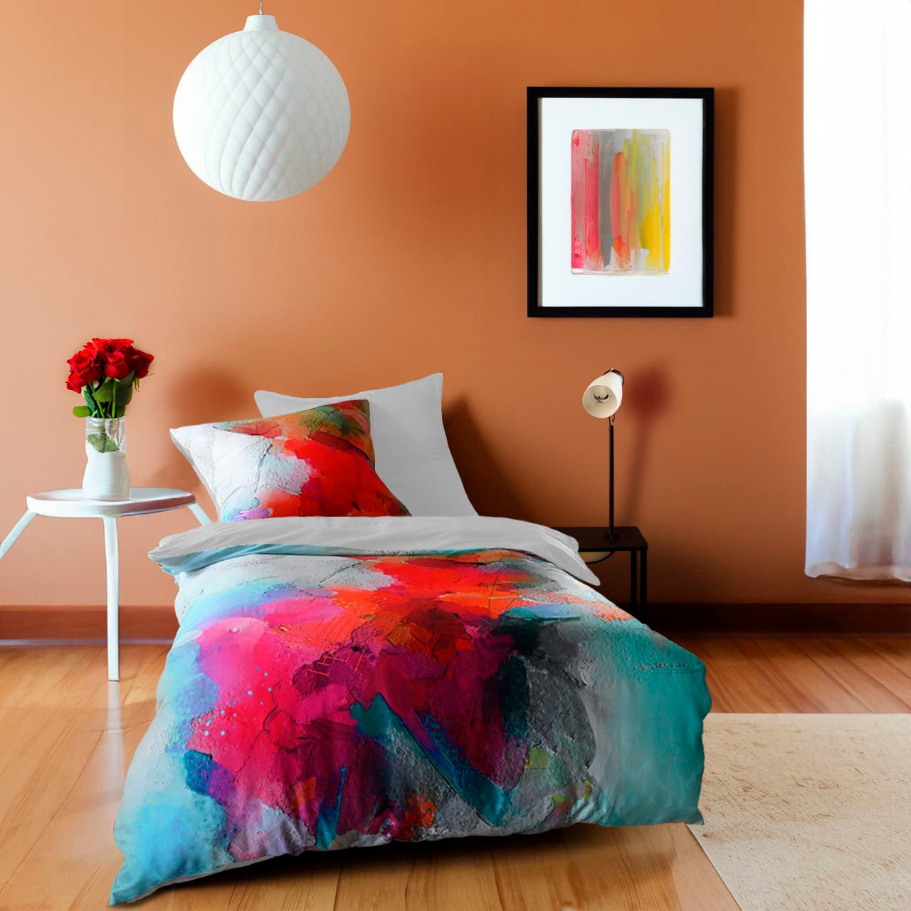 fleuresse Wendebettwäsche »Bed Art S«, Mako Satin-Wendebettwäsche aus 100% Baumwolle