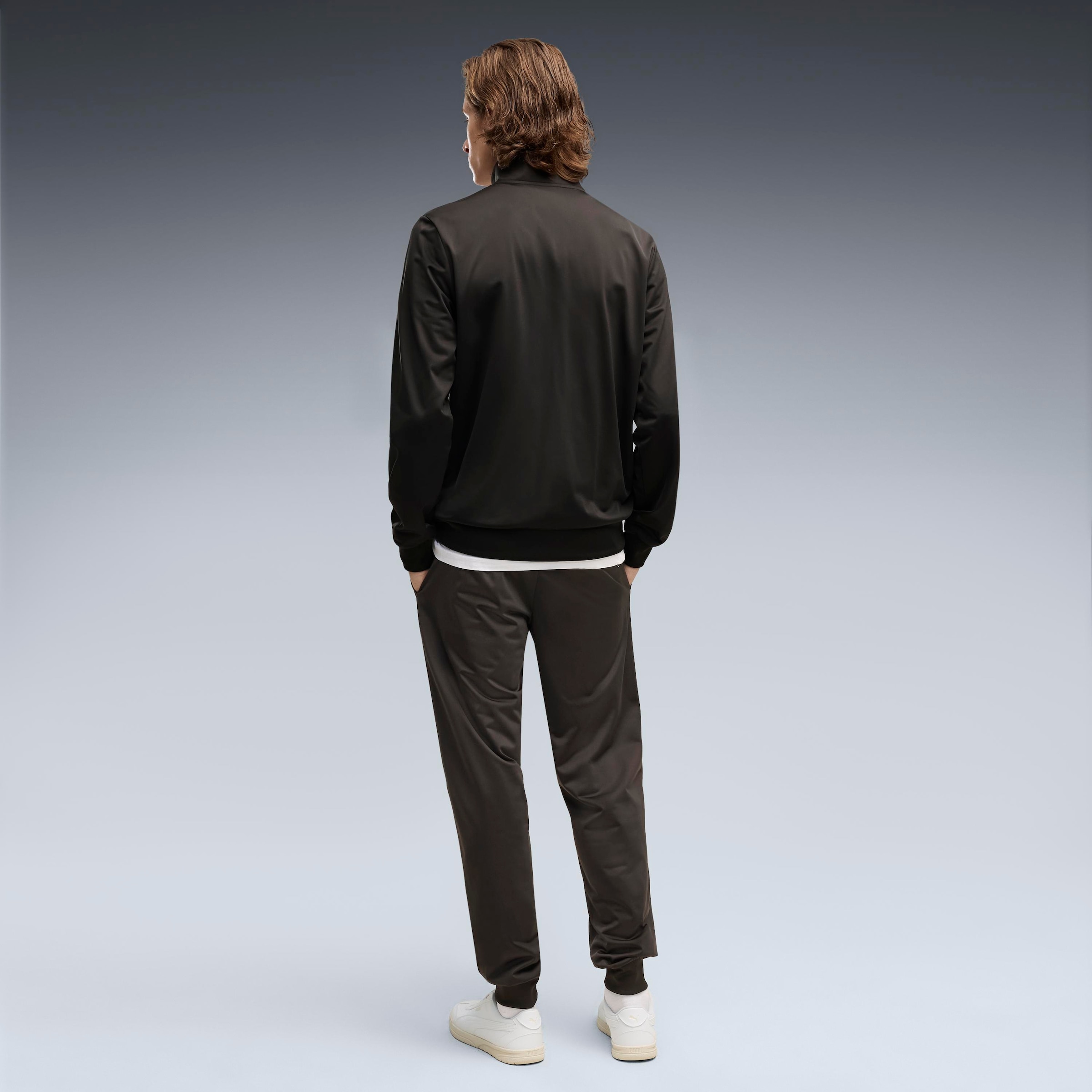 PUMA Trainingsanzug »POLY PIPING SUIT« 2 2-teiliges Set, mit Reißverschluss, Langarm, Regular Fit