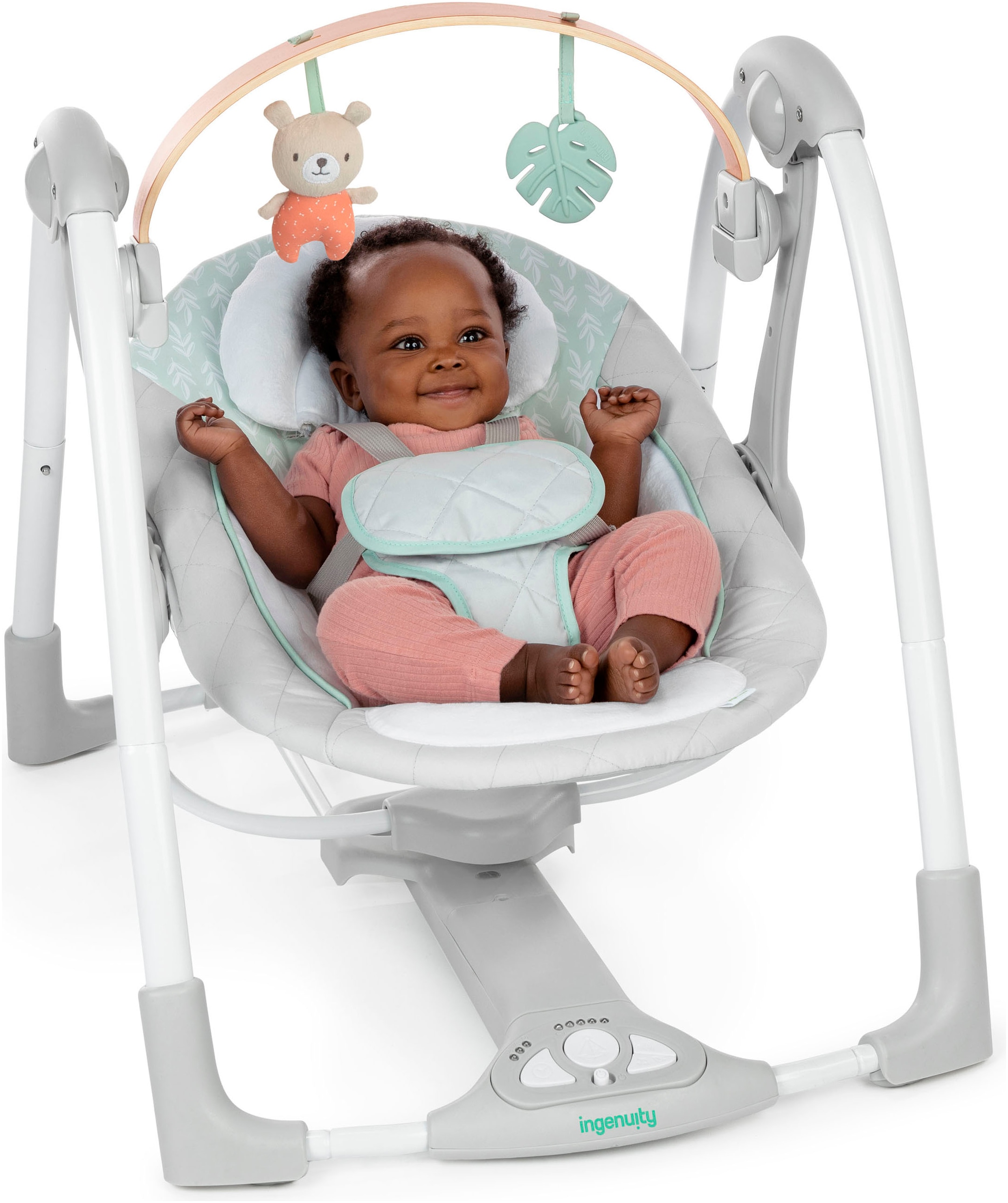 ingenuity Babywippe »Cozy Spot Swing 'n Go Portable Swing« bis 9 kg mit Sound-Effekt