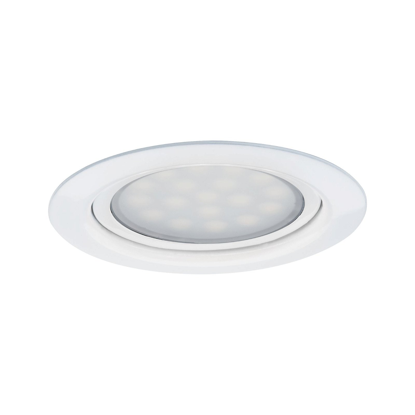 Paulmann Unterschrankleuchte »3x4,5W 12VA 230V/350mA 65mm Weiß/Metall Weiß, 3er Set«, 3 flammig, LED Möbel Einbauleuchten Set