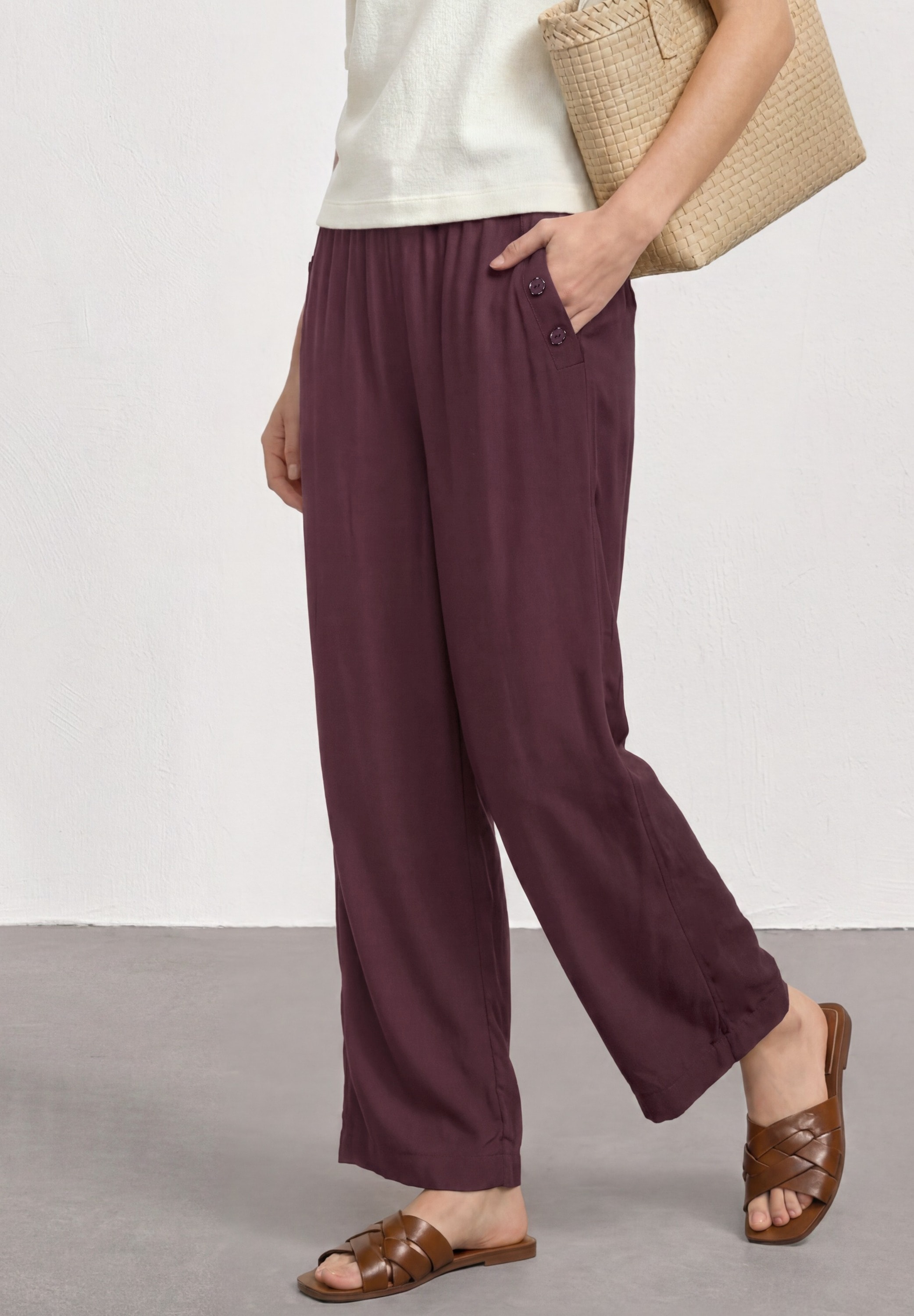 STREET ONE Stoffhose »Style Emee«  Sommerhose mit Gummizug im Loose Fit