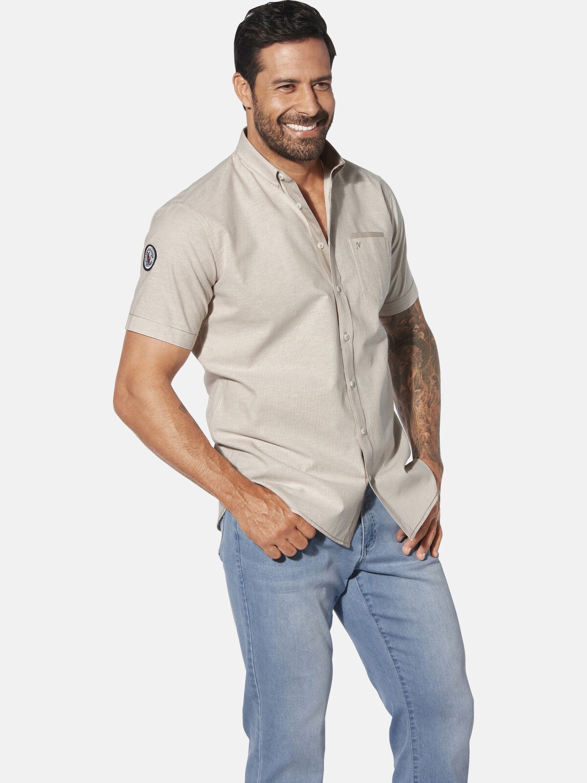 Jan Vanderstorm Kurzarmhemd »Kurzarmhemd MILOS«