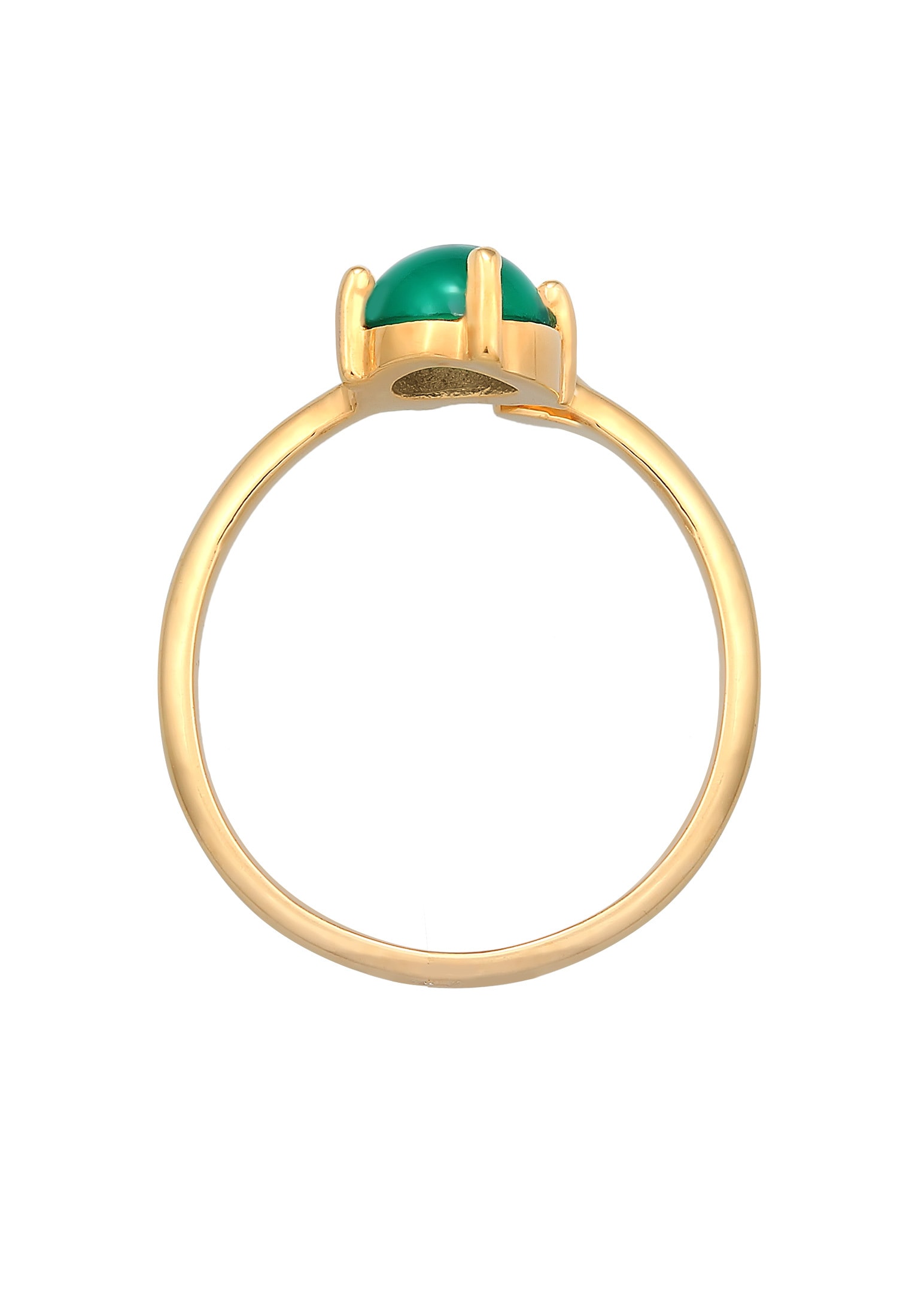 Elli Premium Silberring »Ring Achat verstellbar offen 925 Silber«