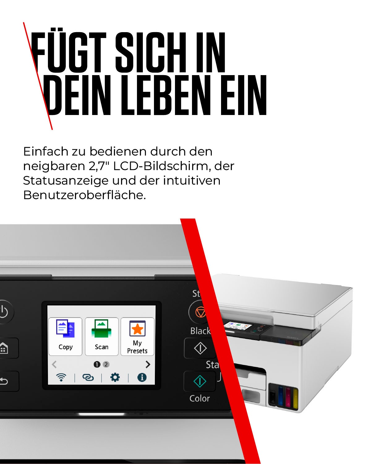 Canon Multifunktionsdrucker »MAXIFY GX1050« 3in1 Tintenstrahl-Multifunktionsgerät mit extrem niedrigen Druckkosten