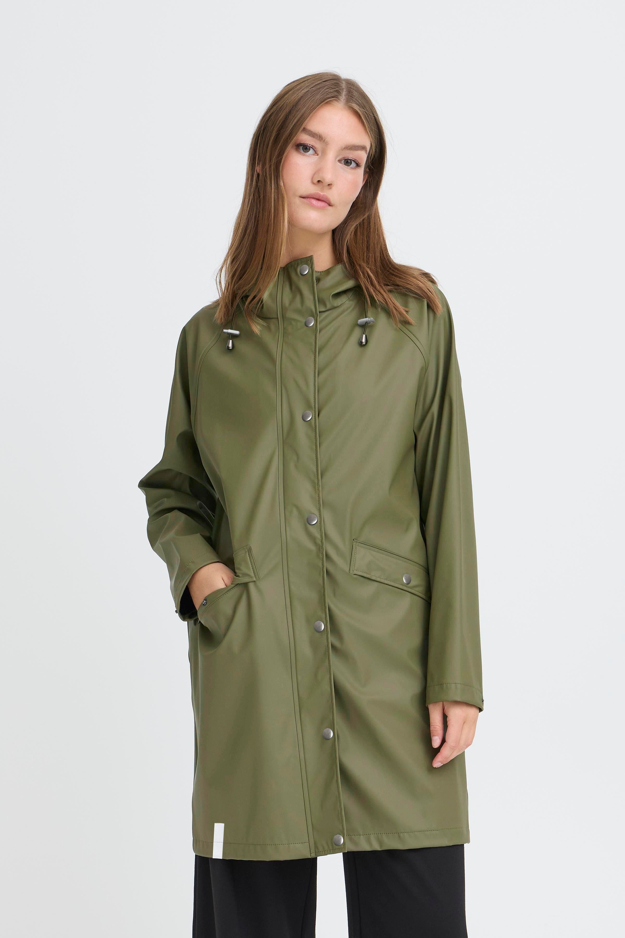 Ichi Regenjacke »Damen Regenmantel IHTAZI«