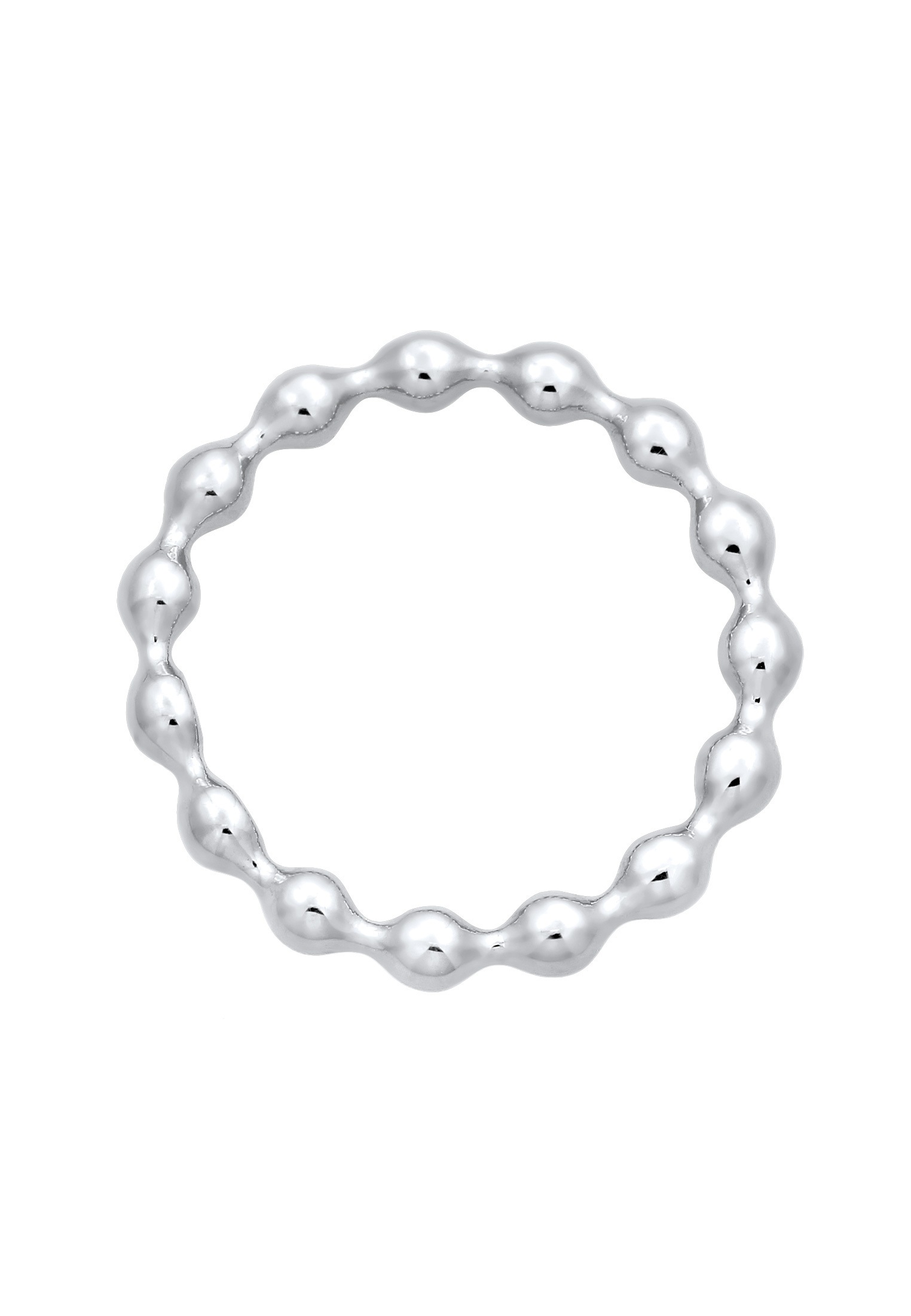 Elli Silberring »Ring Kugel Dots Stapelring Schlicht 925 Silber«