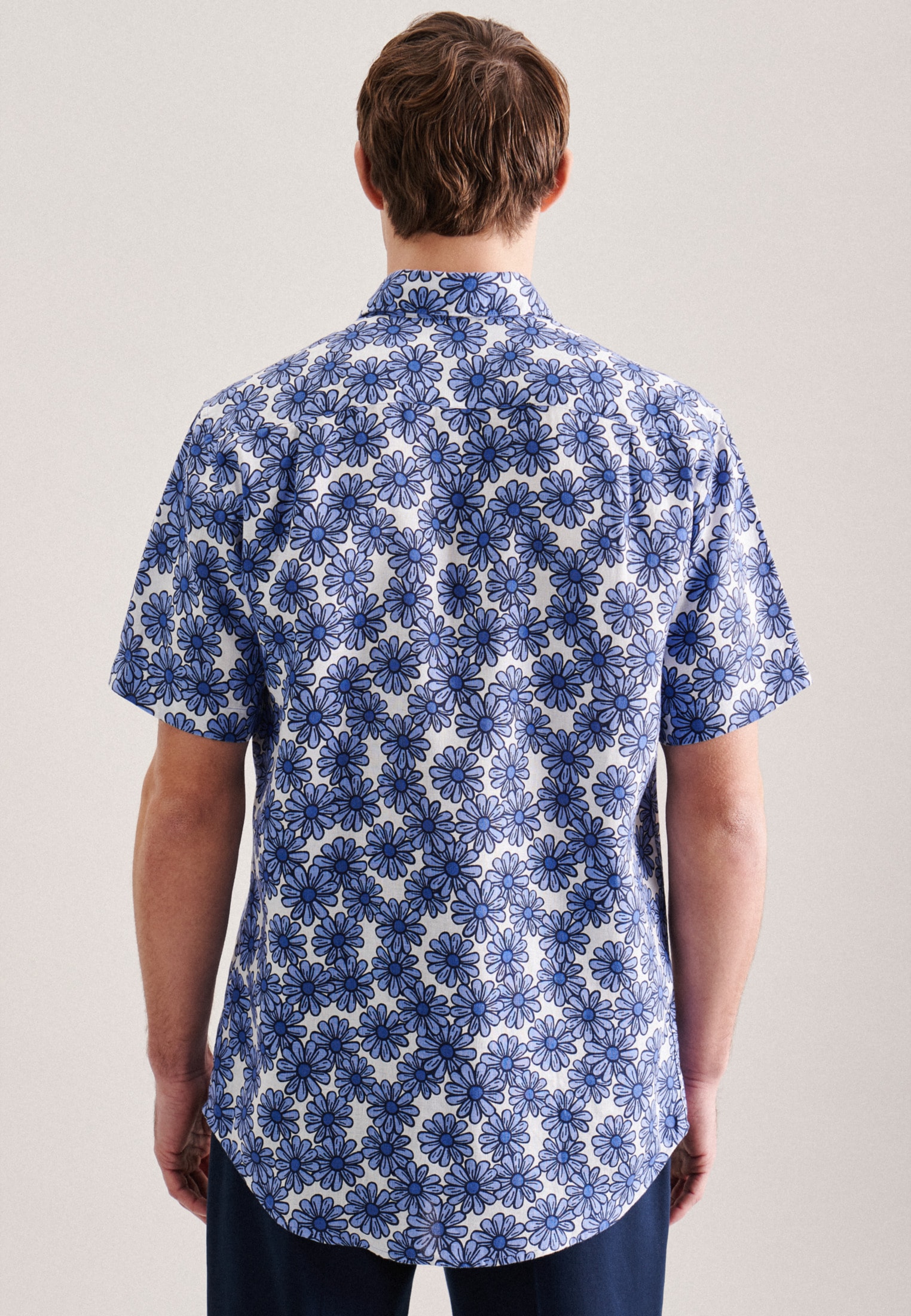 seidensticker Businesshemd »Regular«, Regular Kurzarm Kentkragen Floral