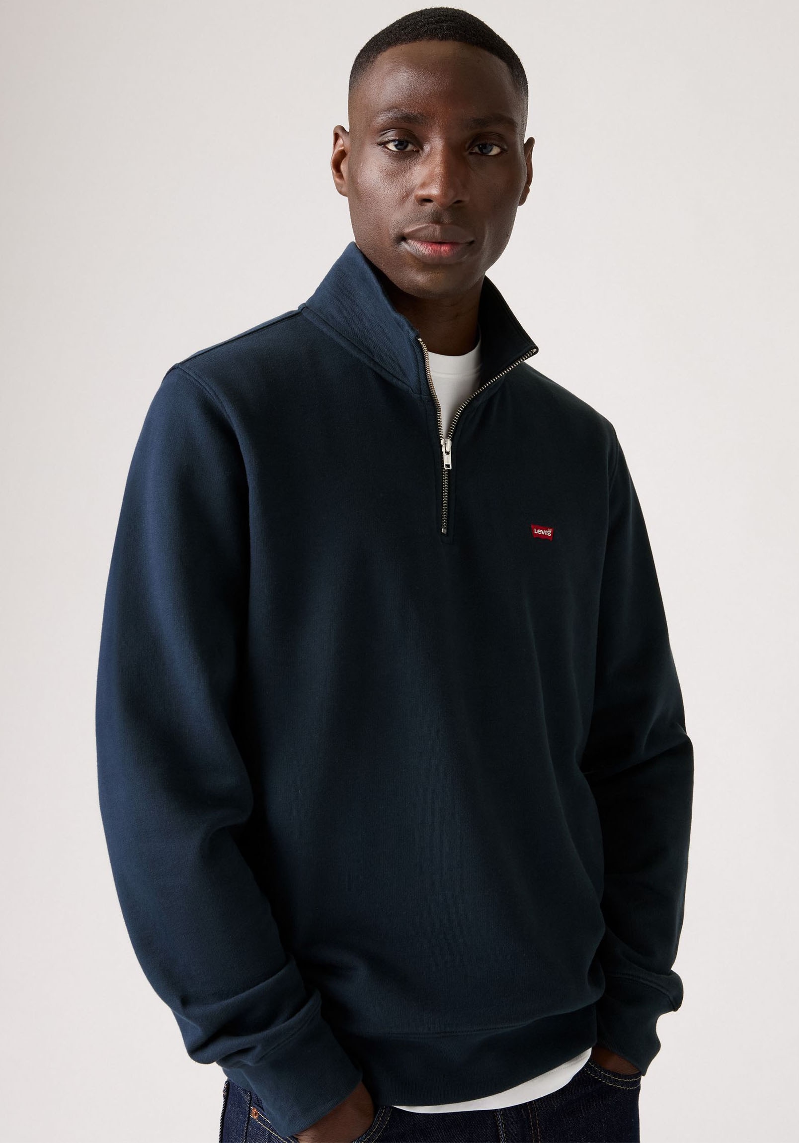 Levi's® Sweatshirt »ORIGINAL HM 1/4 ZIP«, mit Troyer-Kragen und Logo-Stickerei
