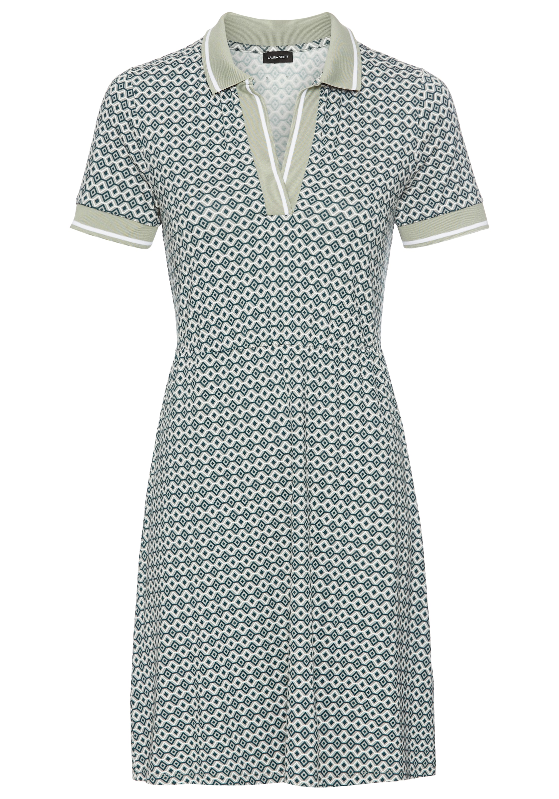 Laura Scott Sommerkleid, mit modischem Polo-Kragen