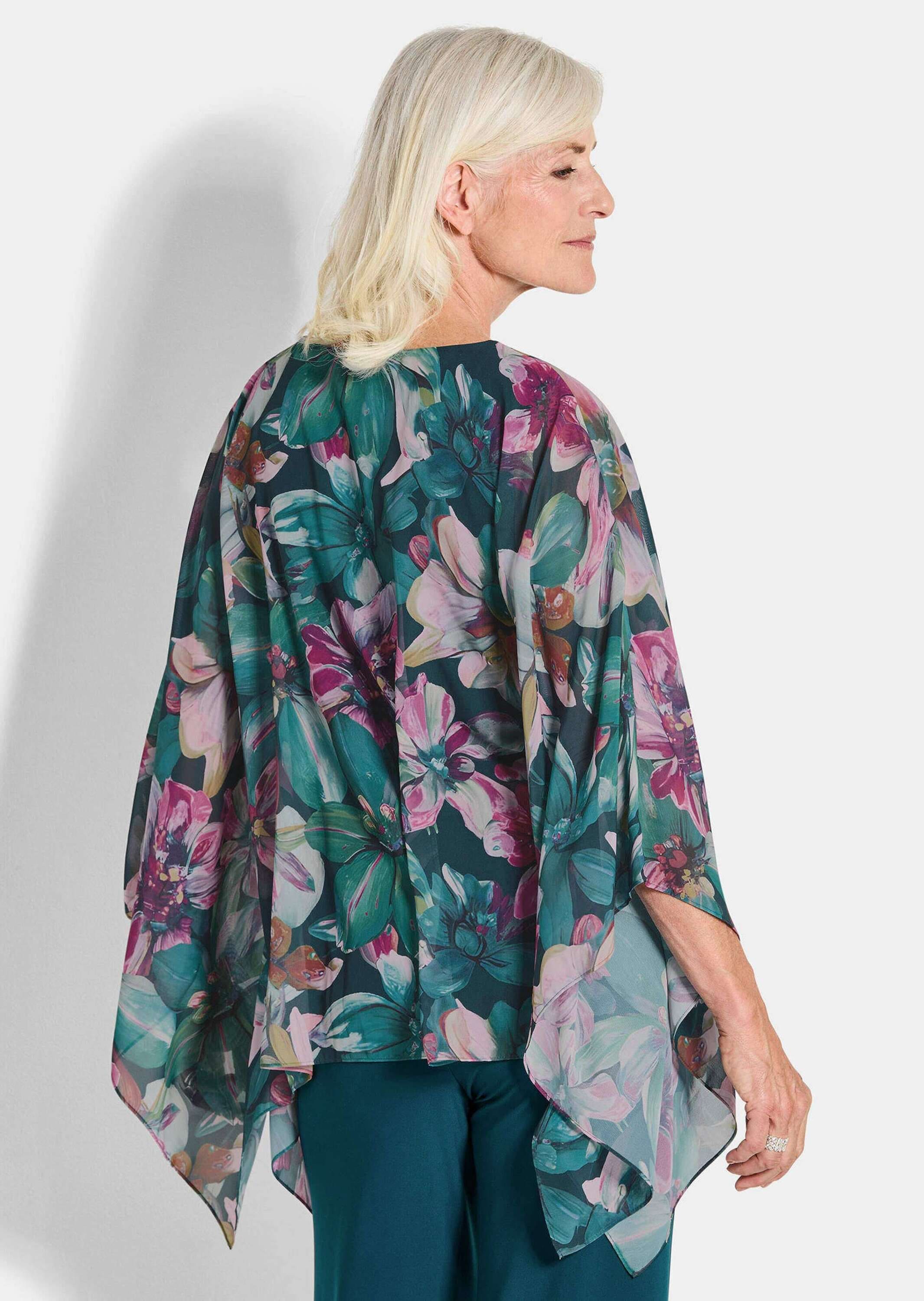 GOLDNER Tunika »Blusenshirt mit Überwurf aus Chiffon«