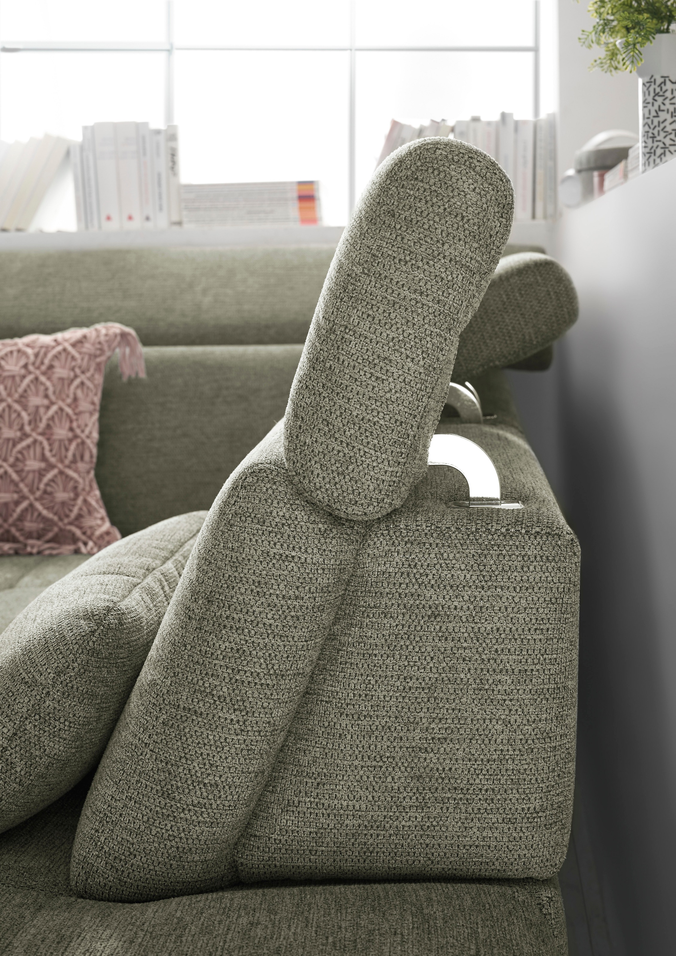 set one by Musterring Ecksofa »SO 3400, Komfortsitzhöhe 47cm oder 49cm, inkl. Sitztiefenverstellung«, verschiedene Funktionen, Kaltschaumpolsterung, Stellmaße 220 x 317 cm