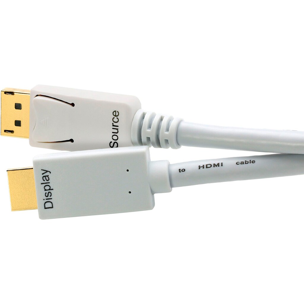 CSL HDMI-Kabel »mehrfach geschirmt HDMI-Kabel, DisplayPort«, DisplayPort-HDMI, 300 cm
