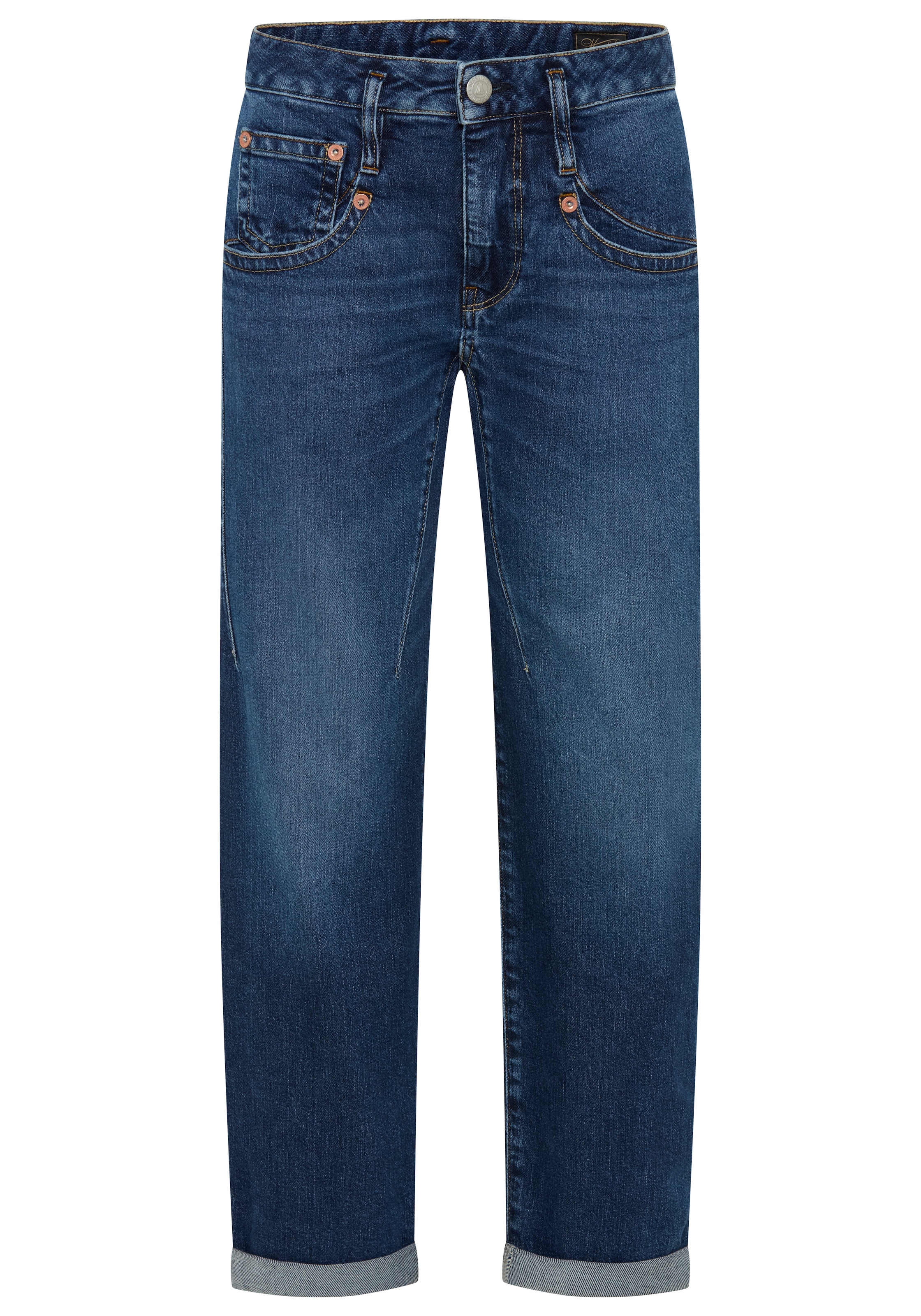 Herrlicher Boyfriend-Jeans »Shyra Tap Zip Denim« in Cropped-Länge, High Waist