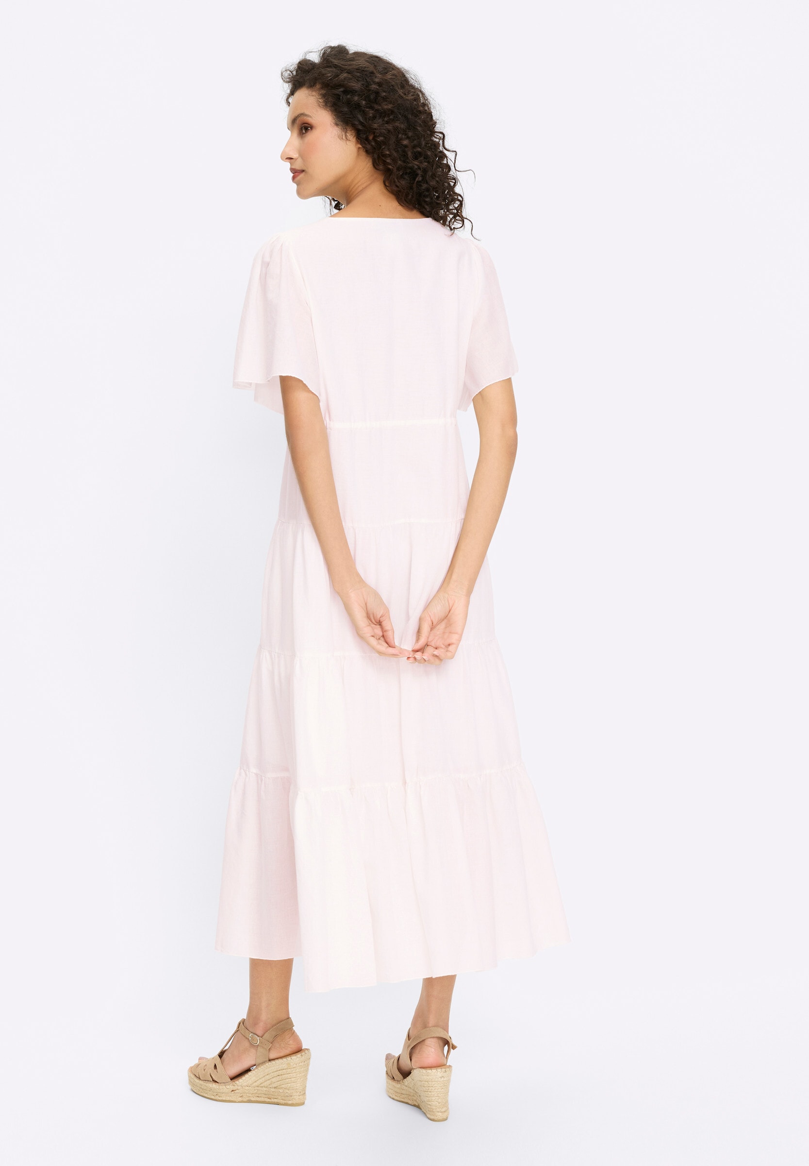 heine Sommerkleid »Webkleid Baumwollkleid in Maxilänge« Nahttasche