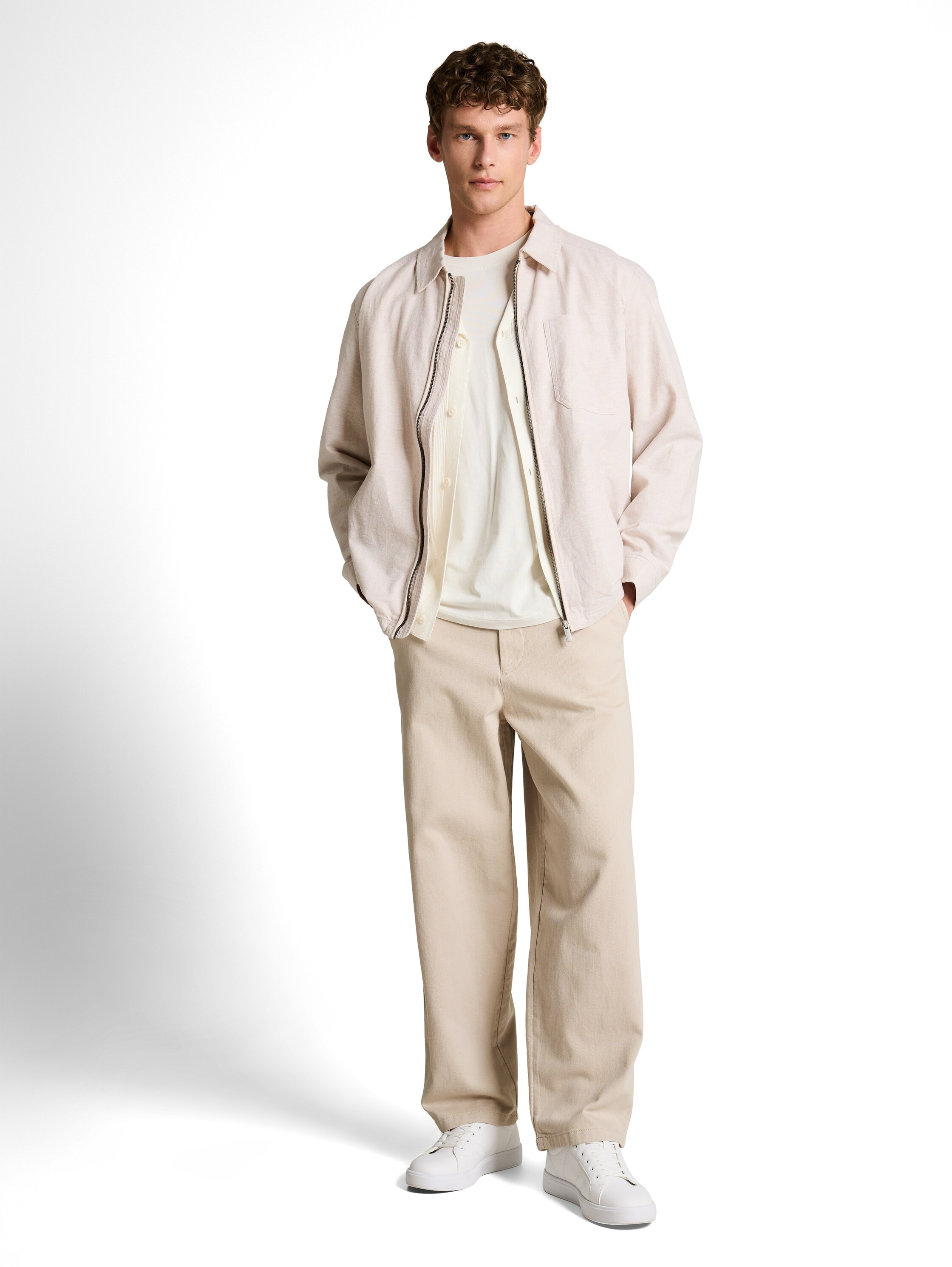 TOM TAILOR Denim Chinohose  aus Baumwolle und im Loose Fit