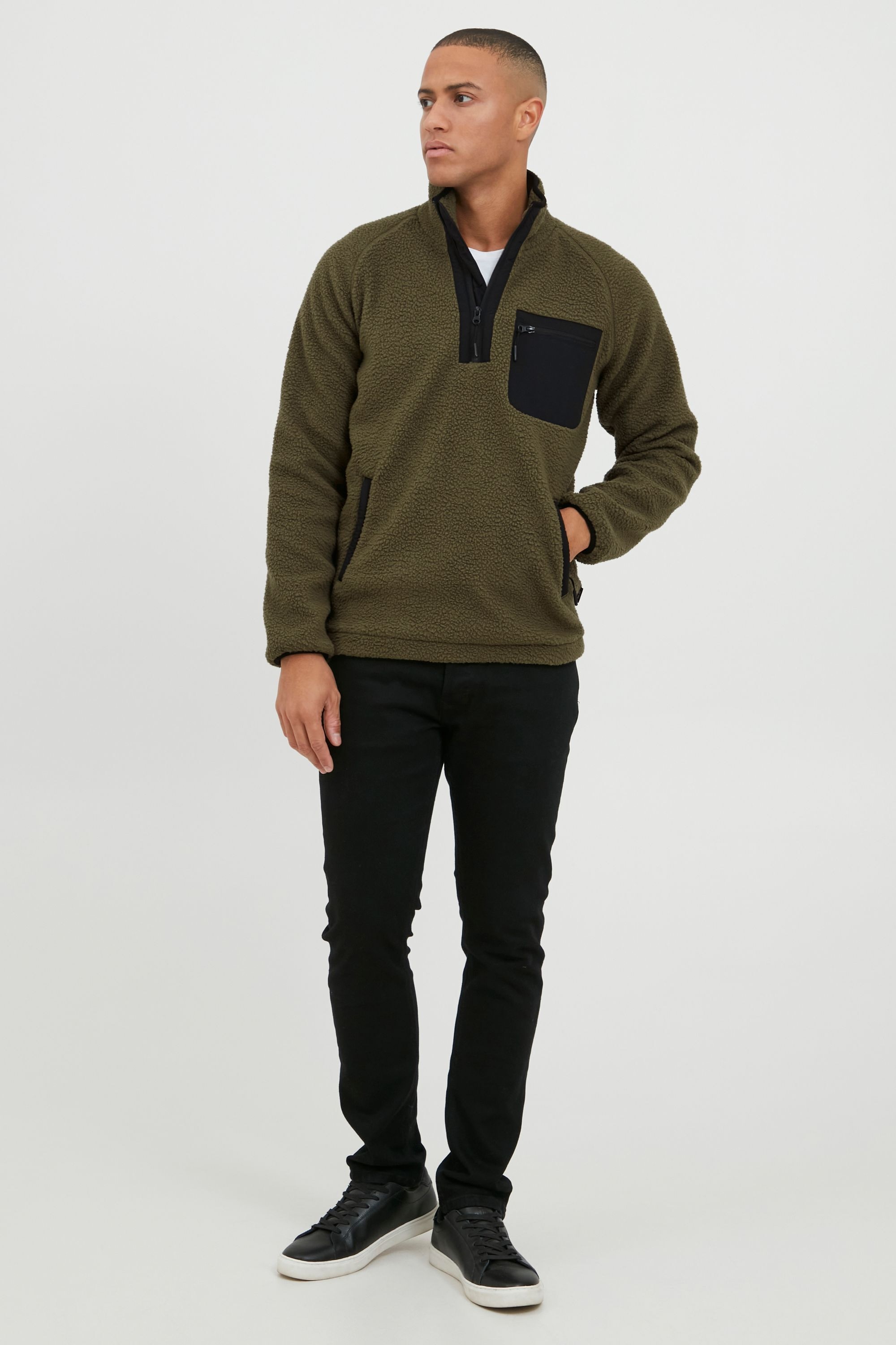 Indicode Strickfleece-Pullover »Fleecejacke IDTrout«