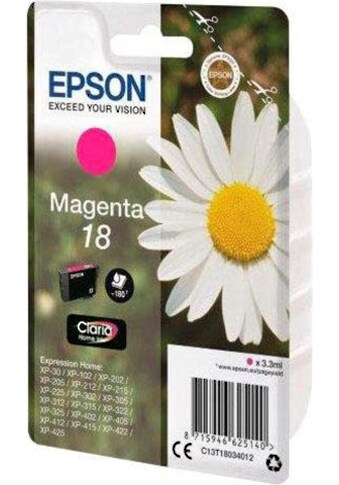 Epson Tintenpatrone »T1803, 18, C13T18034012«, original Druckerpatrone 18 magenta kaufen