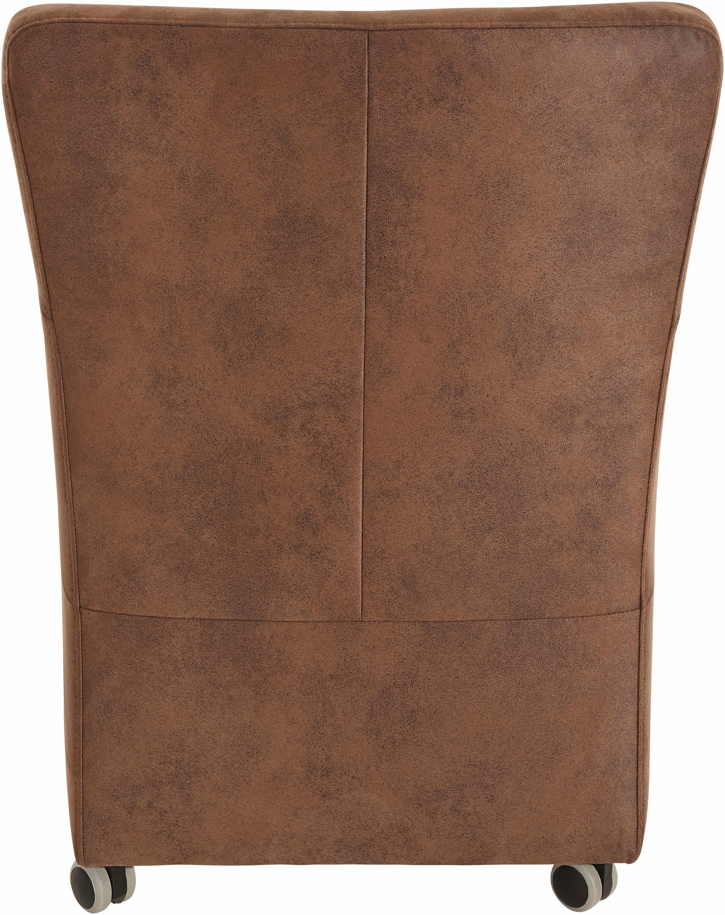 exxpo - sofa fashion Sessel »Cortado, Loungesessel auf Rollen, schmale Armlehnen, bequem« Breite 66 cm