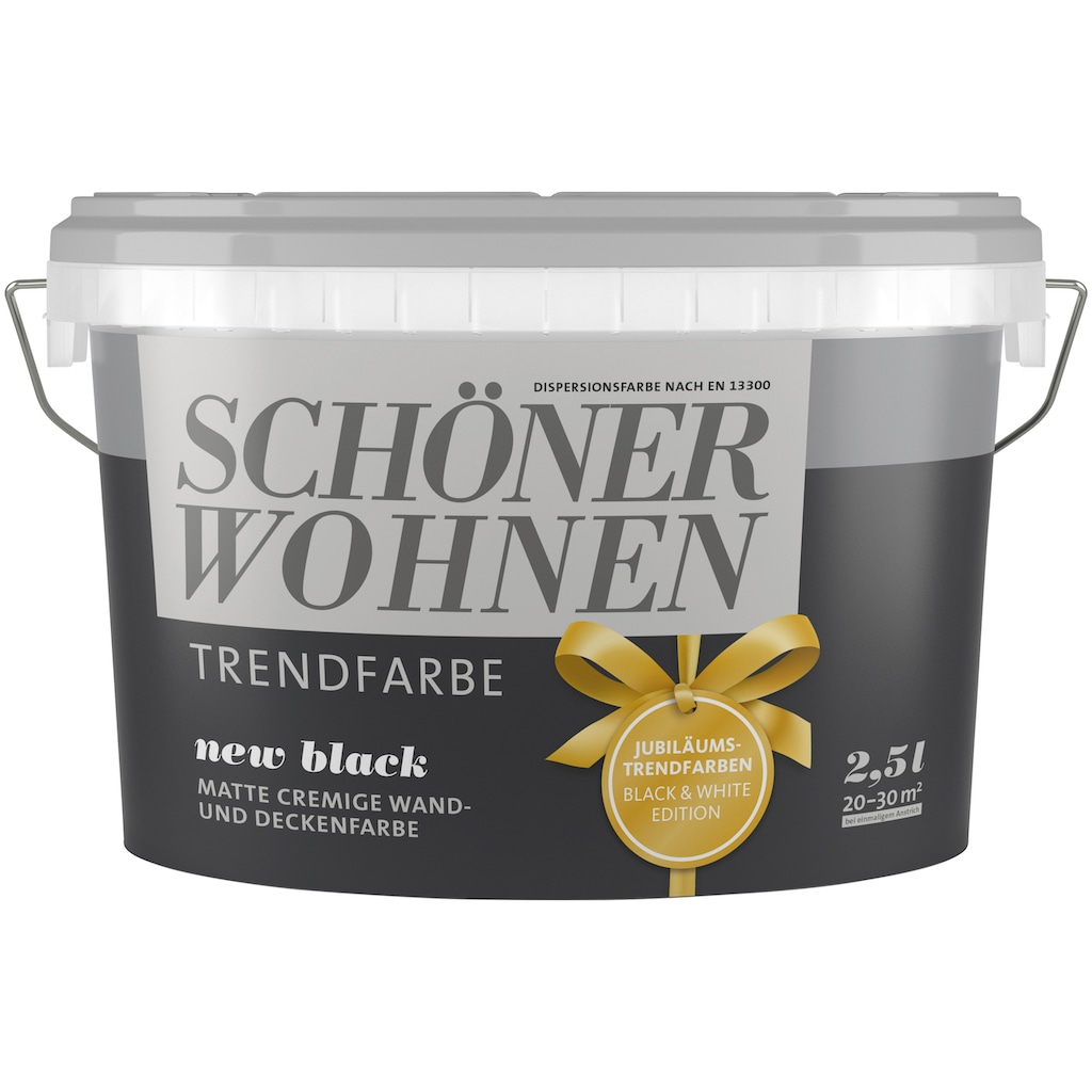 SCHÖNER WOHNEN FARBE Wand- und Deckenfarbe »TRENDFARBE new black«