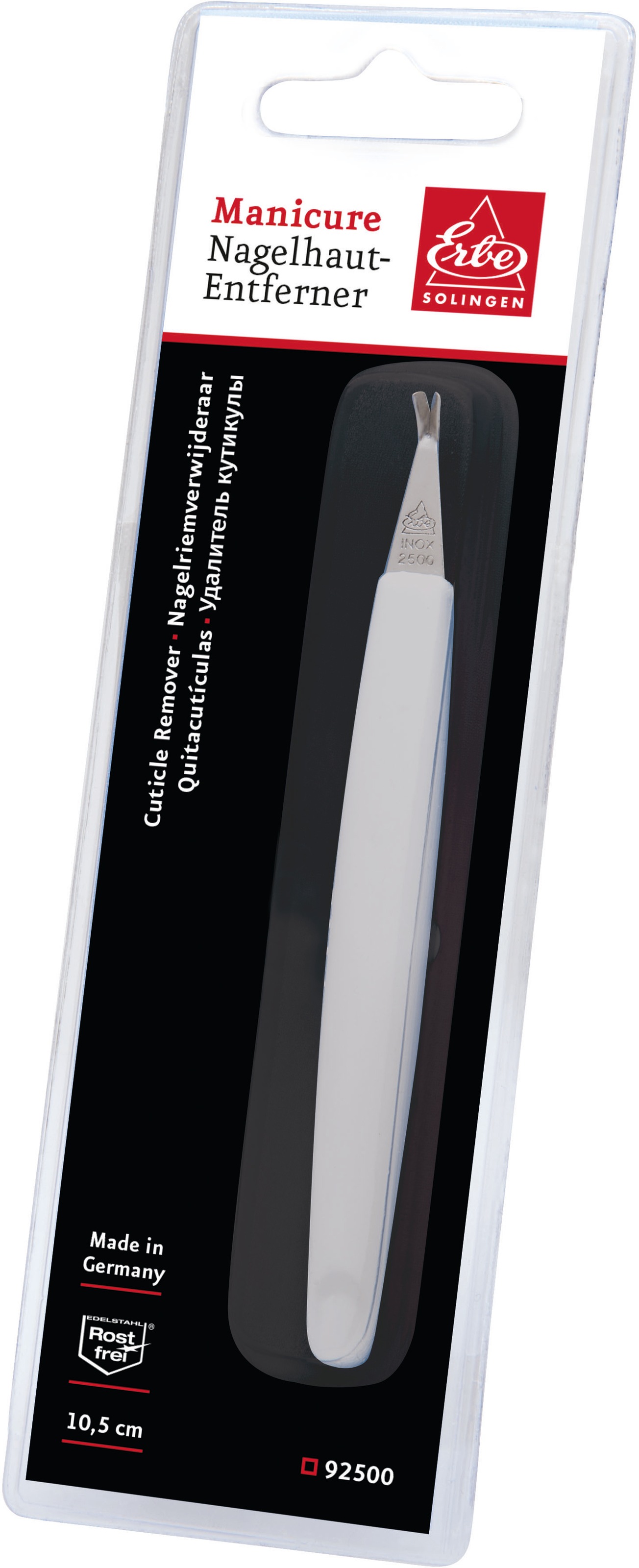 ERBE Nagelhautmesser, Ergonomisches Design für präzise Nagelhautpflege und Hygiene.