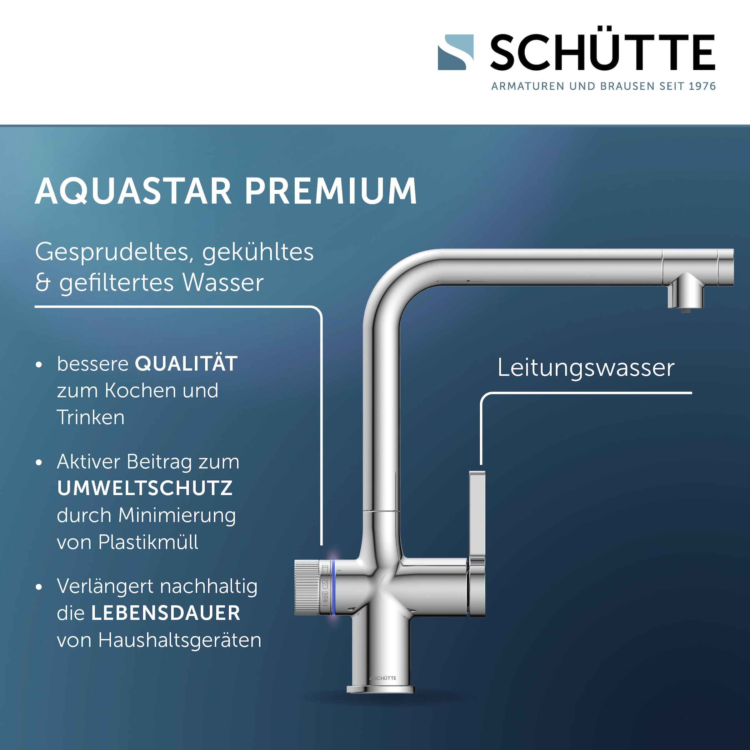 Schütte Küchenarmatur »"AQUADUCT" Sprudelwasser-Spültischarmatur« mit Kühlsystem, Filter, Filterkopf und handelsüblicher CO2-Kartusche