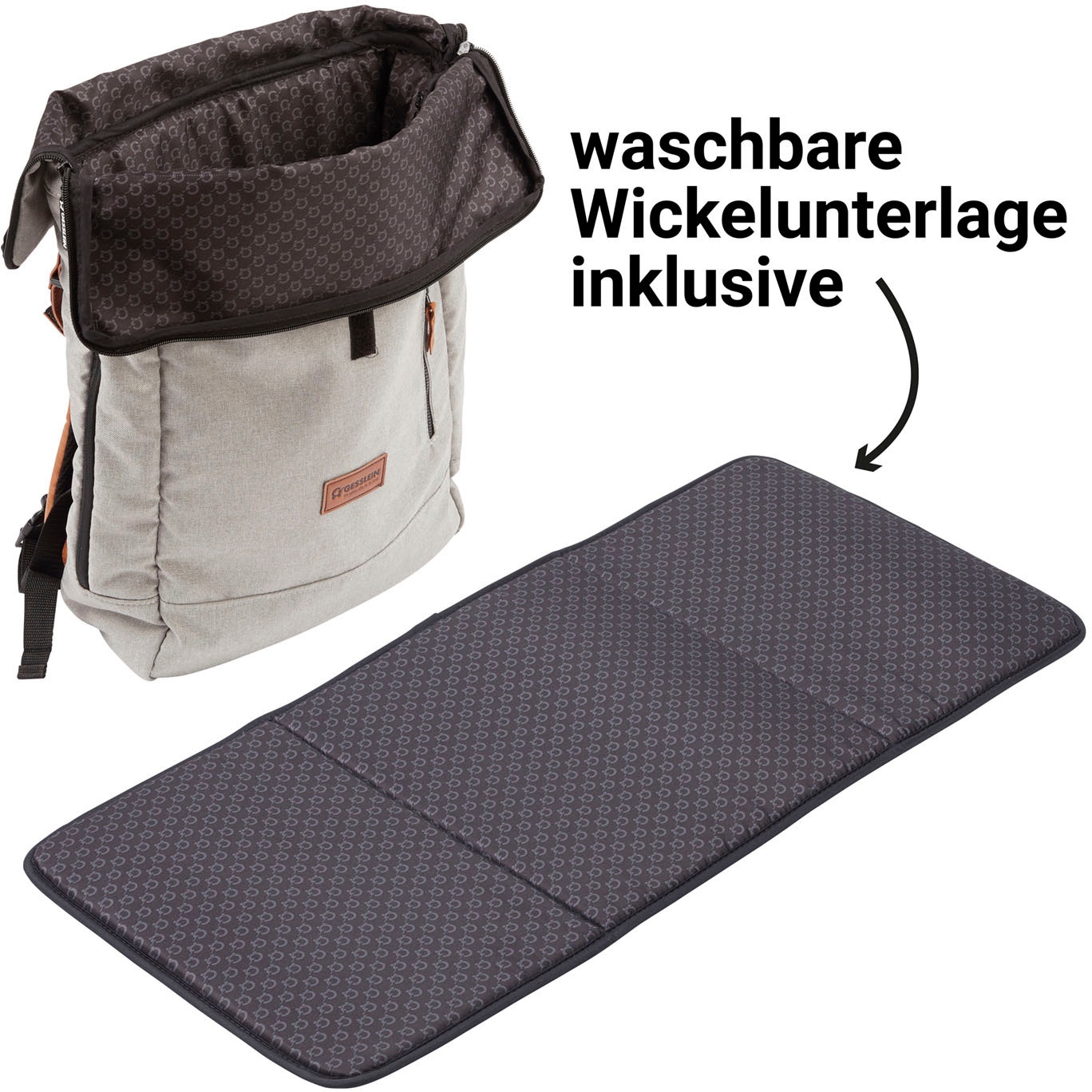 Gesslein Wickelrucksack »N°6, dark oliv«, Made in Germany