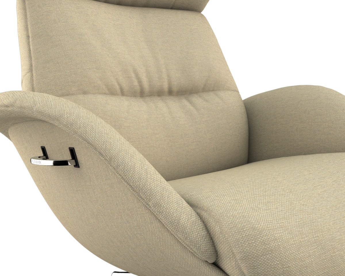 FLEXLUX Relaxsessel »More, Funktionsessel, Polstersessel, Armlehnensessel, TV-Fernsehsessel«, Premium Komfort, Rücken- und Kopfteilverstellung, Drehbar, Fuß Alu