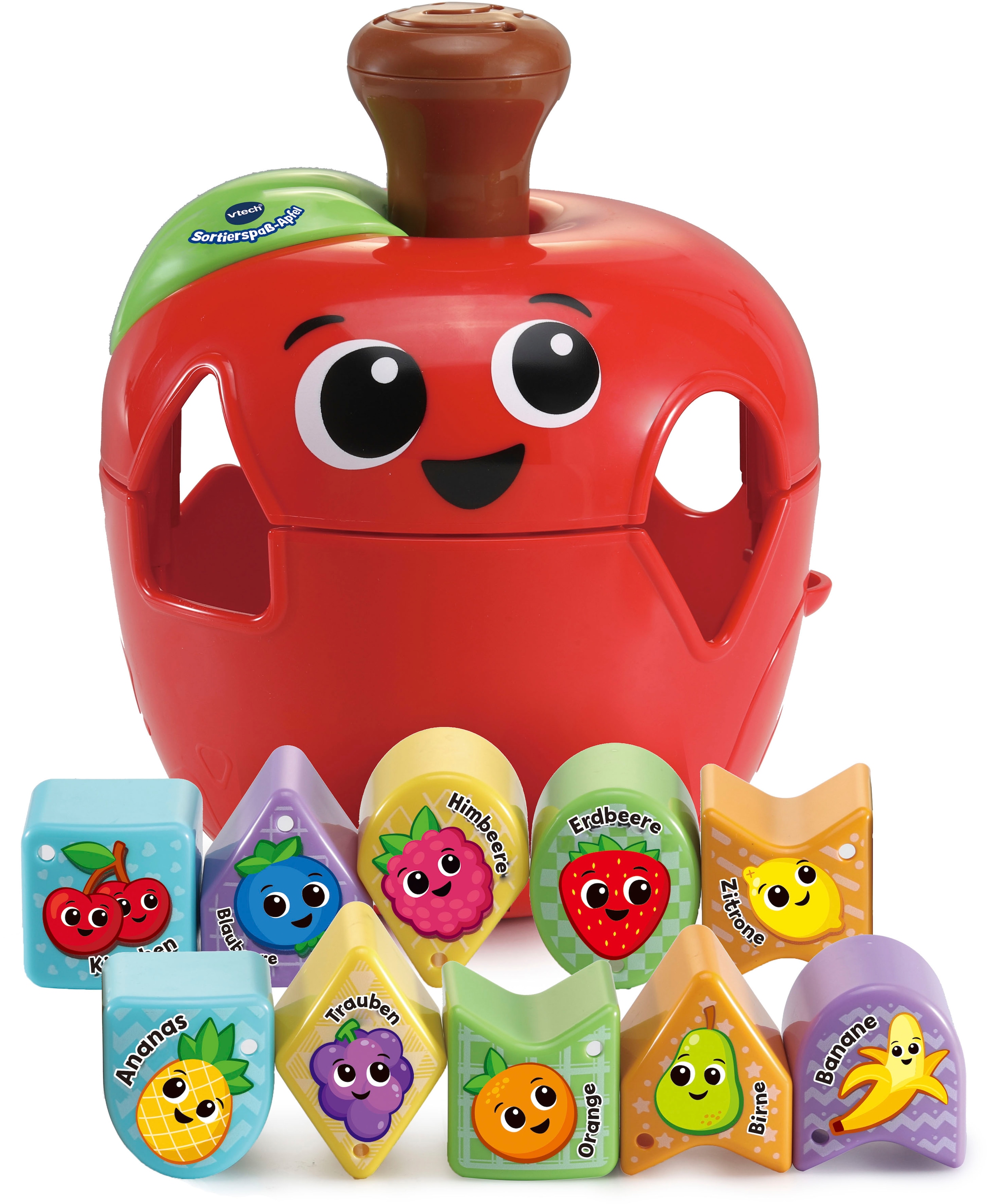 Vtech® Steckspielzeug »Vtech Baby, Sortierspaß-Apfel«, zum Teil aus recycelten Material