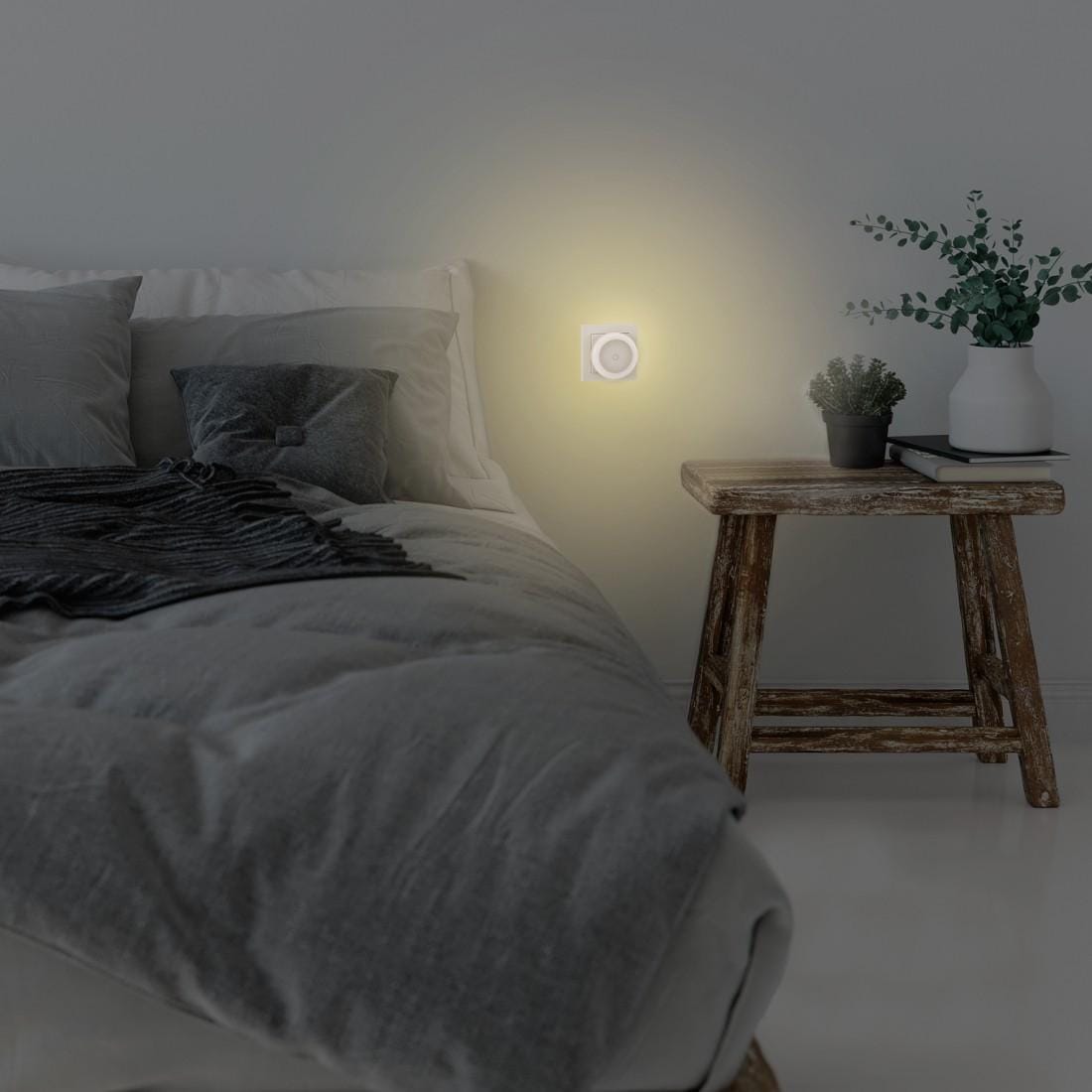 Hama LED Nachtlicht »Nachtlicht für Stecksode mit Touch Sensor, warmweiß, energiesparend« Warmweiß Für Kinder, Babys und Erwachsene