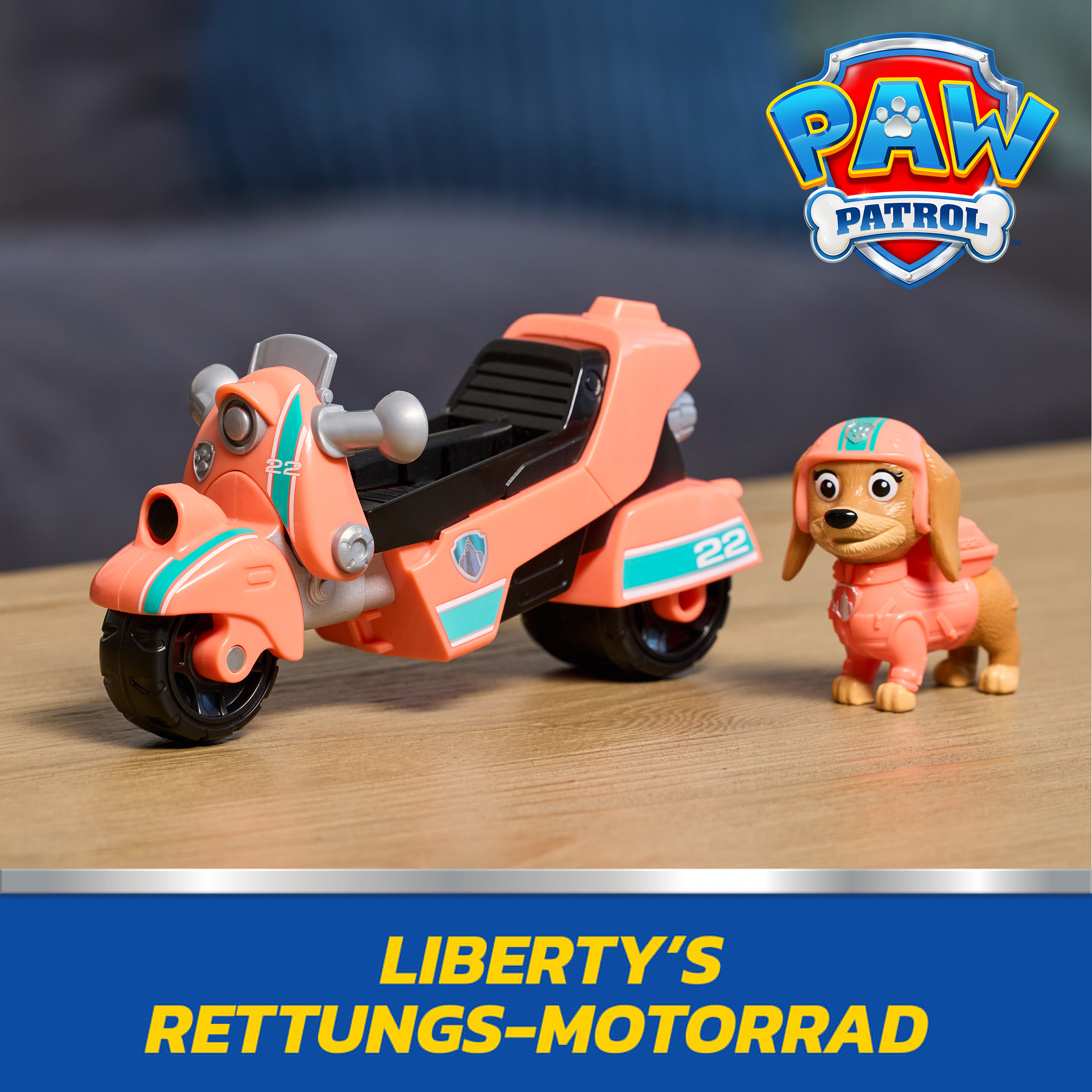 Spin Master Spielzeug-Auto »PAW Patrol - Liberty Rettungs-Motorrad«