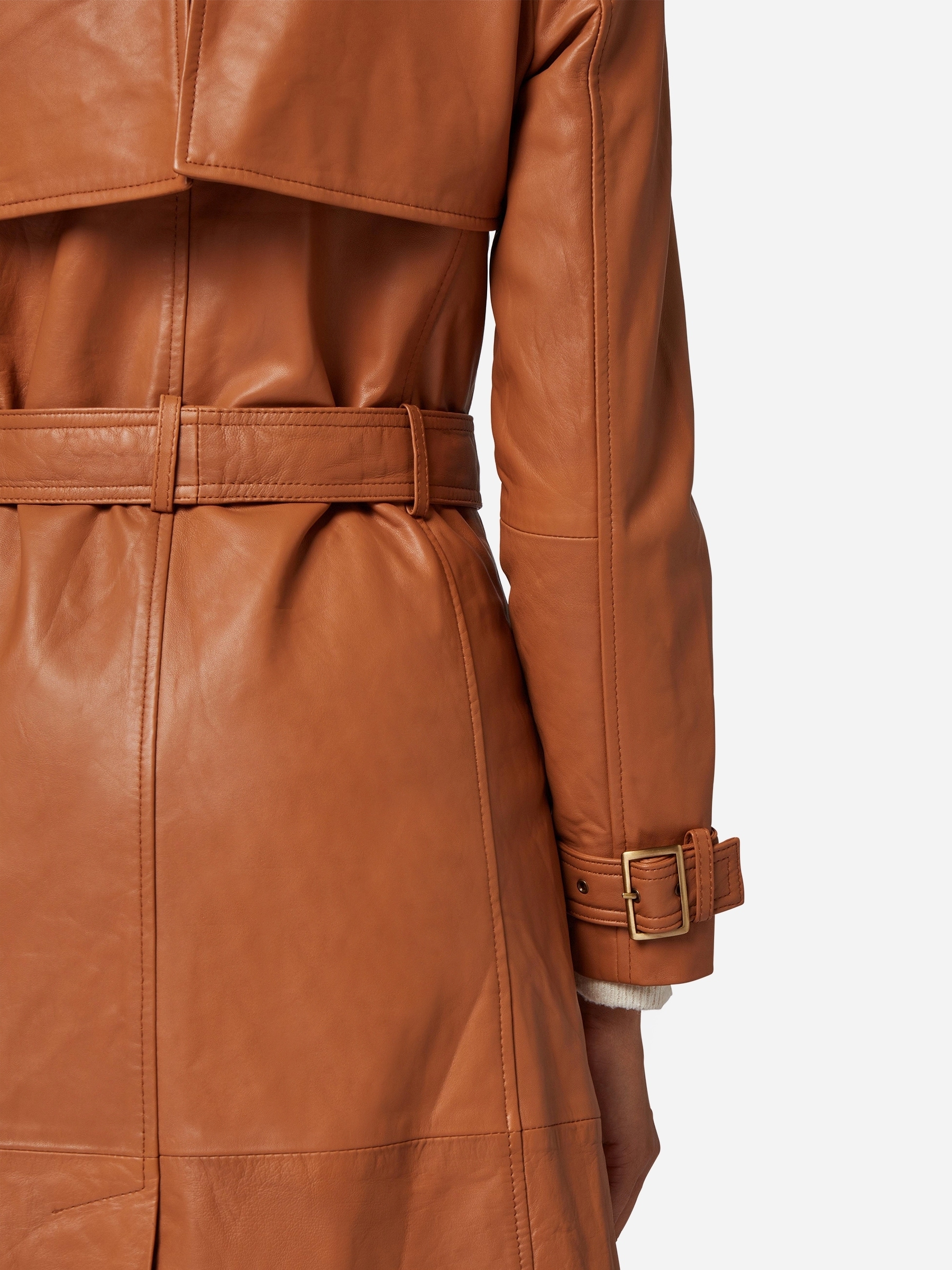 RICANO Trenchcoat »Mantel Gloria« Handgefertigt aus echtem Leder